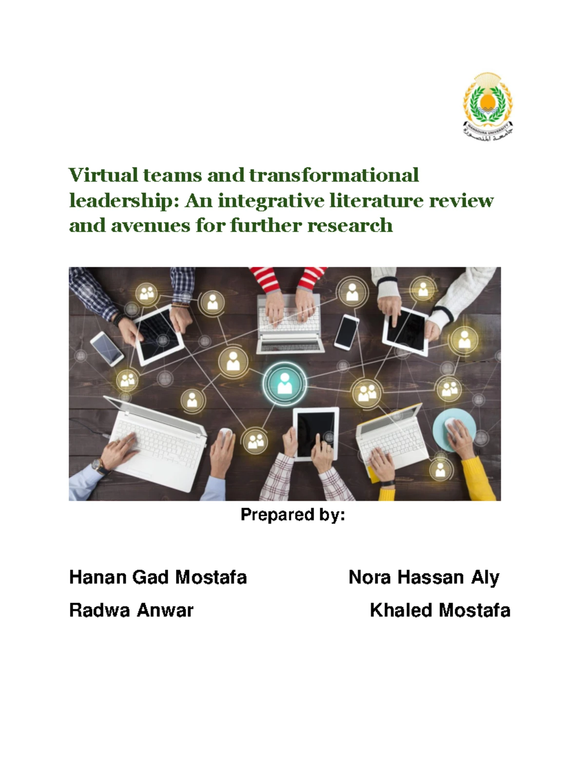 Integrative Literature Review on Virtual Teams & Transformational ...