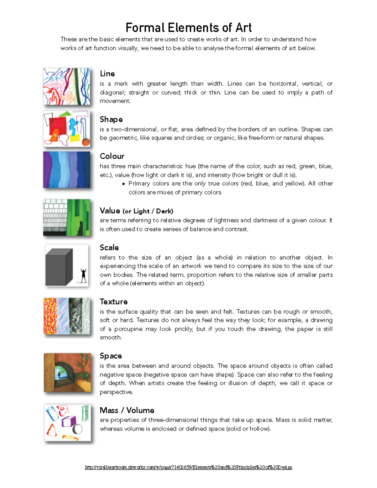 PSYCHOLOGY 102 MAIN EXAM - Formal Elements of Art These are the basic ...
