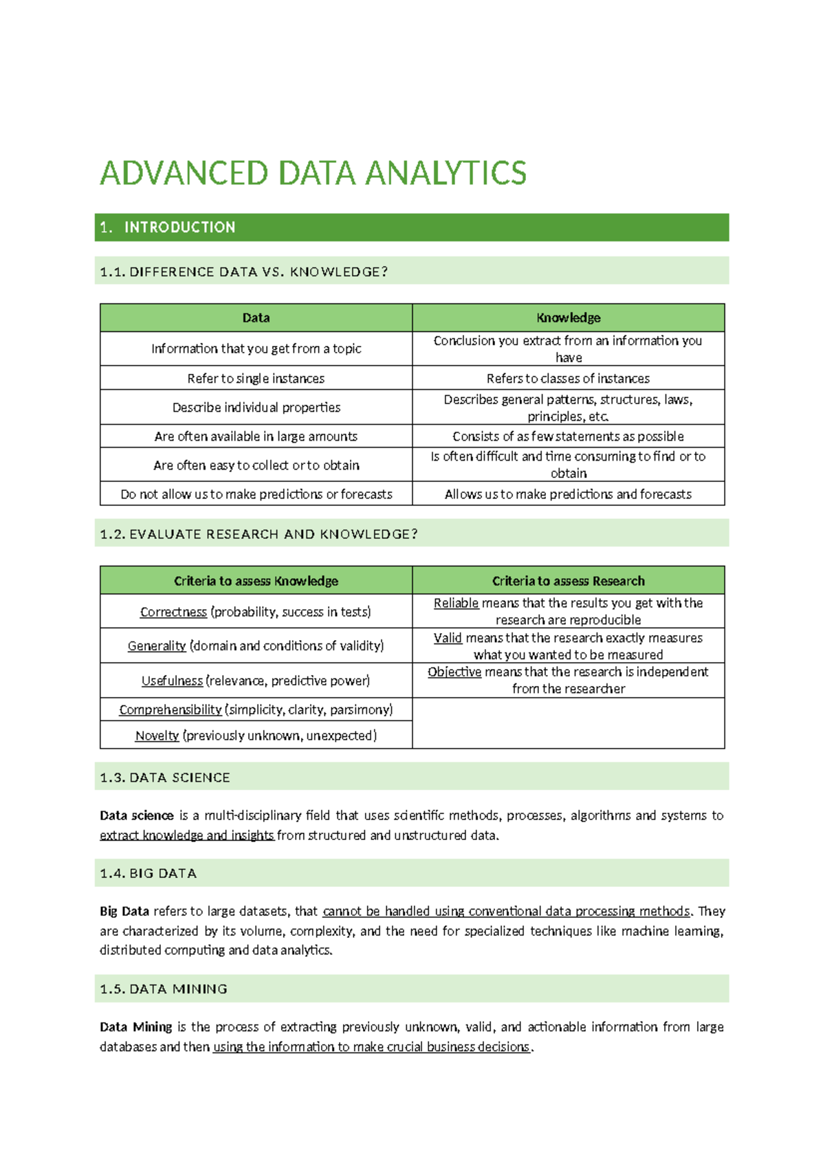Exam-preparation-advanced-data-analytics - ADVANCED DATA ANALYTICS 1 ...