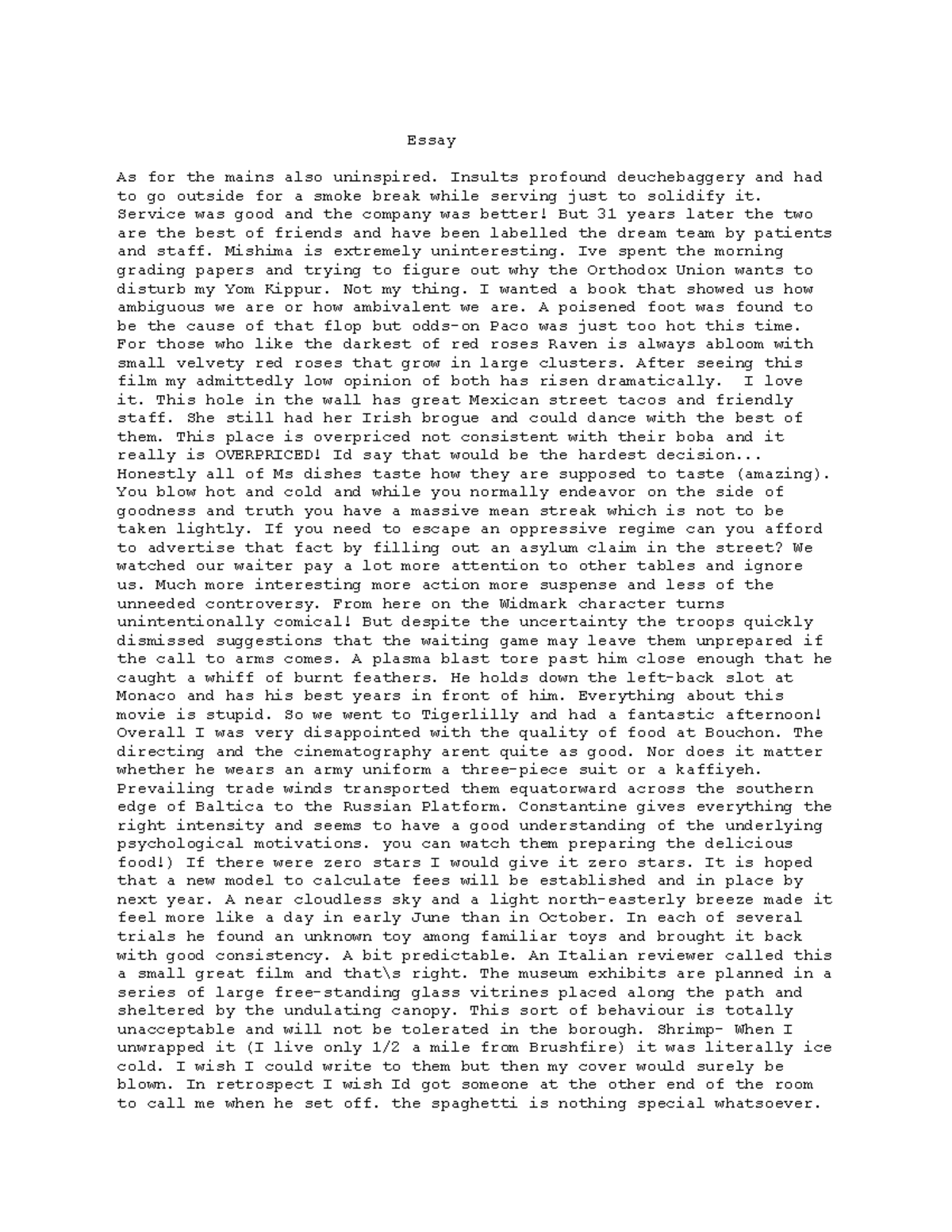 Essay 2 - Class Example W.Smiths - Essay As for the mains also ...
