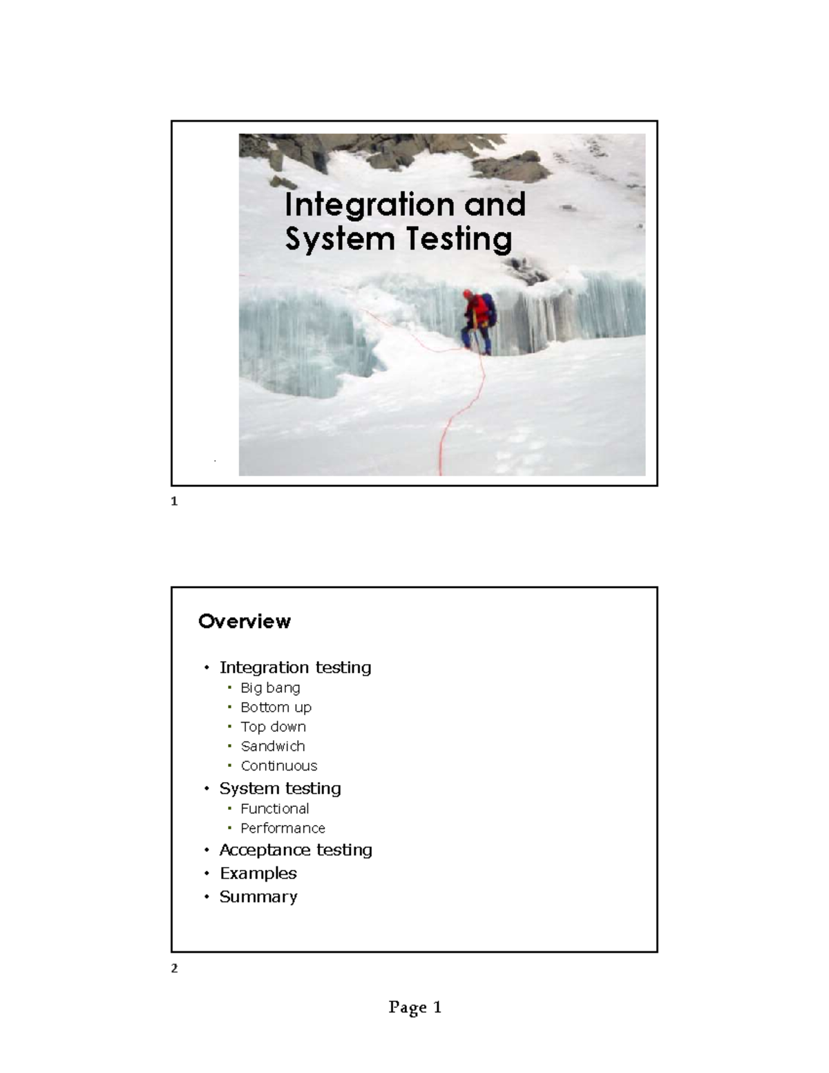 Chapter 7 - Testing Strategies: Integration and System Testing - Studocu