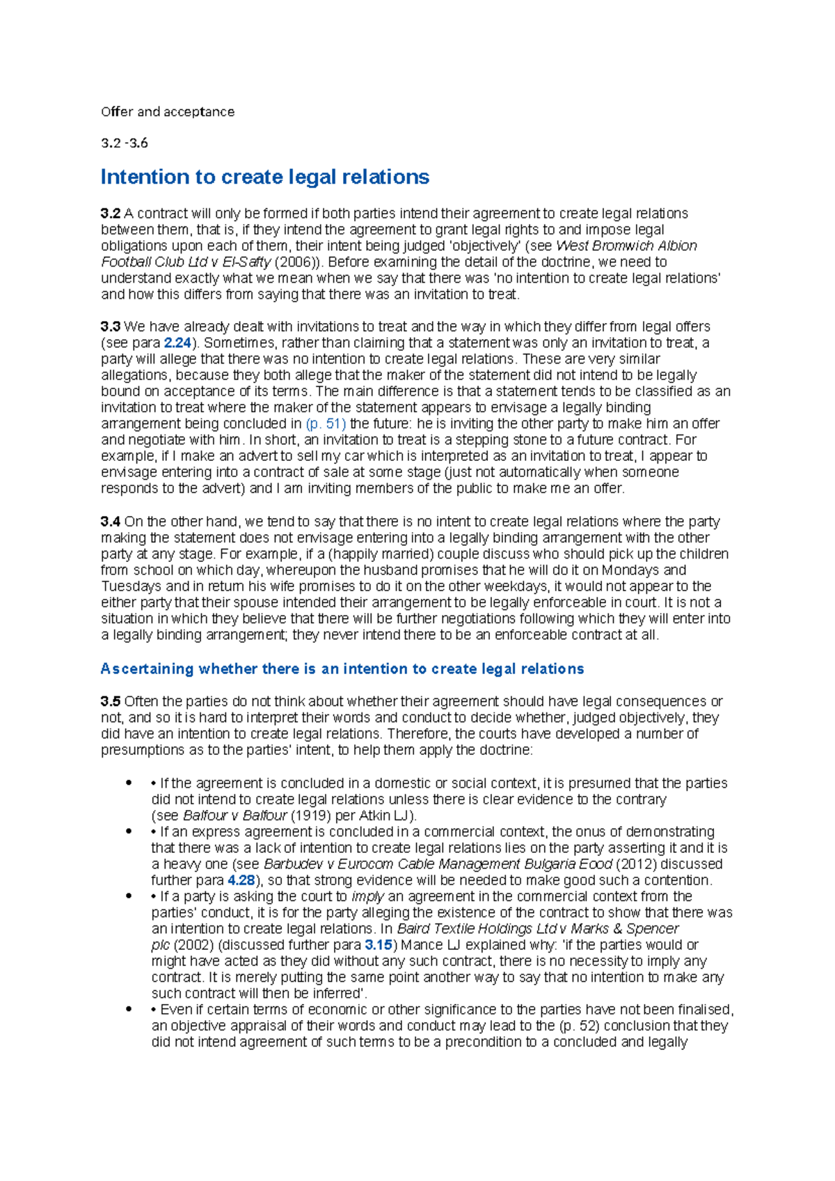 Understanding Offer and Acceptance in Contract Law: Legal Intentions ...