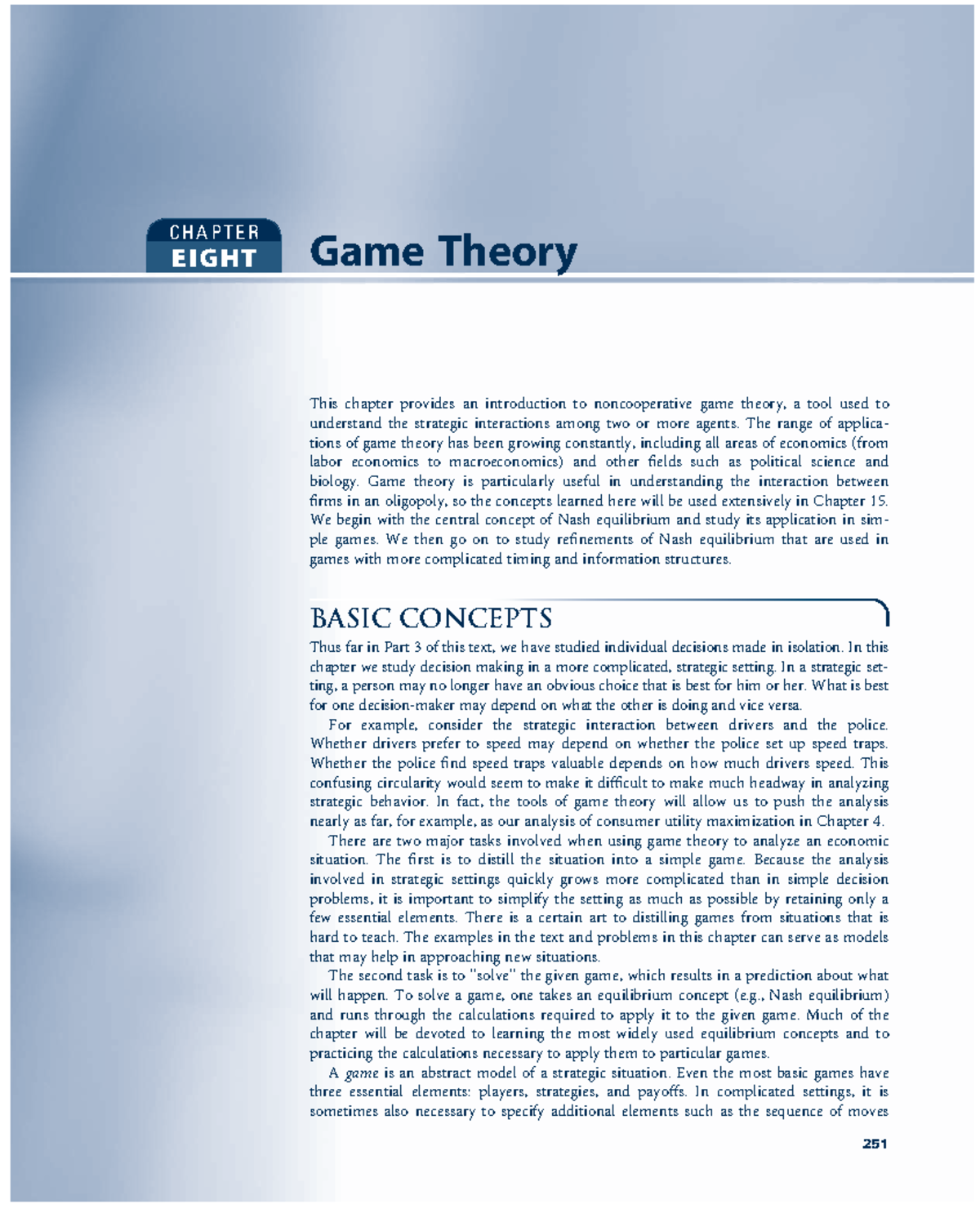 Cap. 08 Game Theory - Lecture Notes Overview and Key Concepts - Studocu