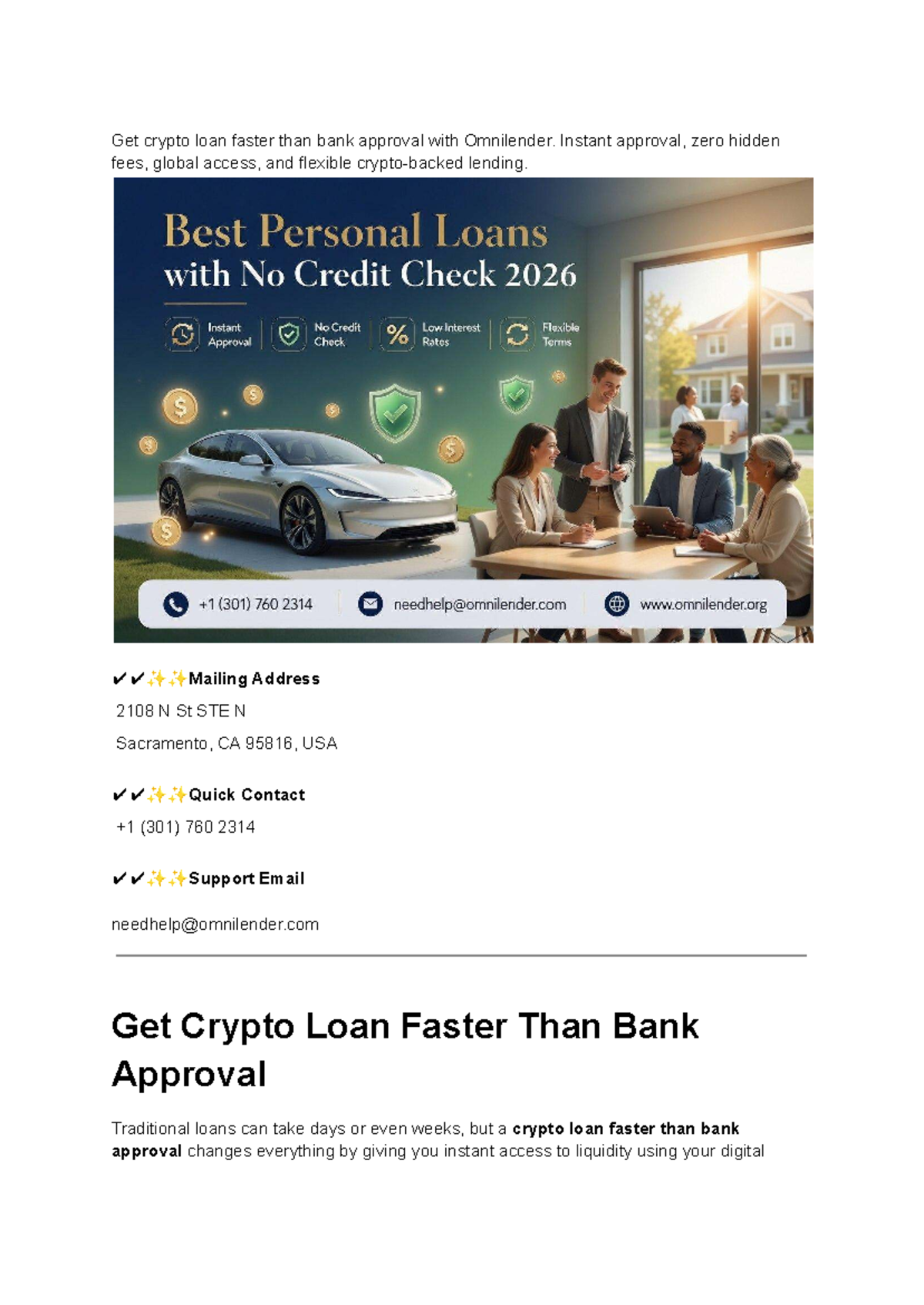Crypto Loan Guide: Faster Approval with Omnilender - Studocu