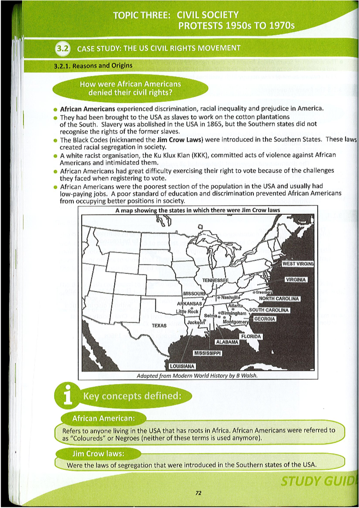 CRM 305: Civil Rights Movement Study Guide – Protests 1950s to 1970s ...