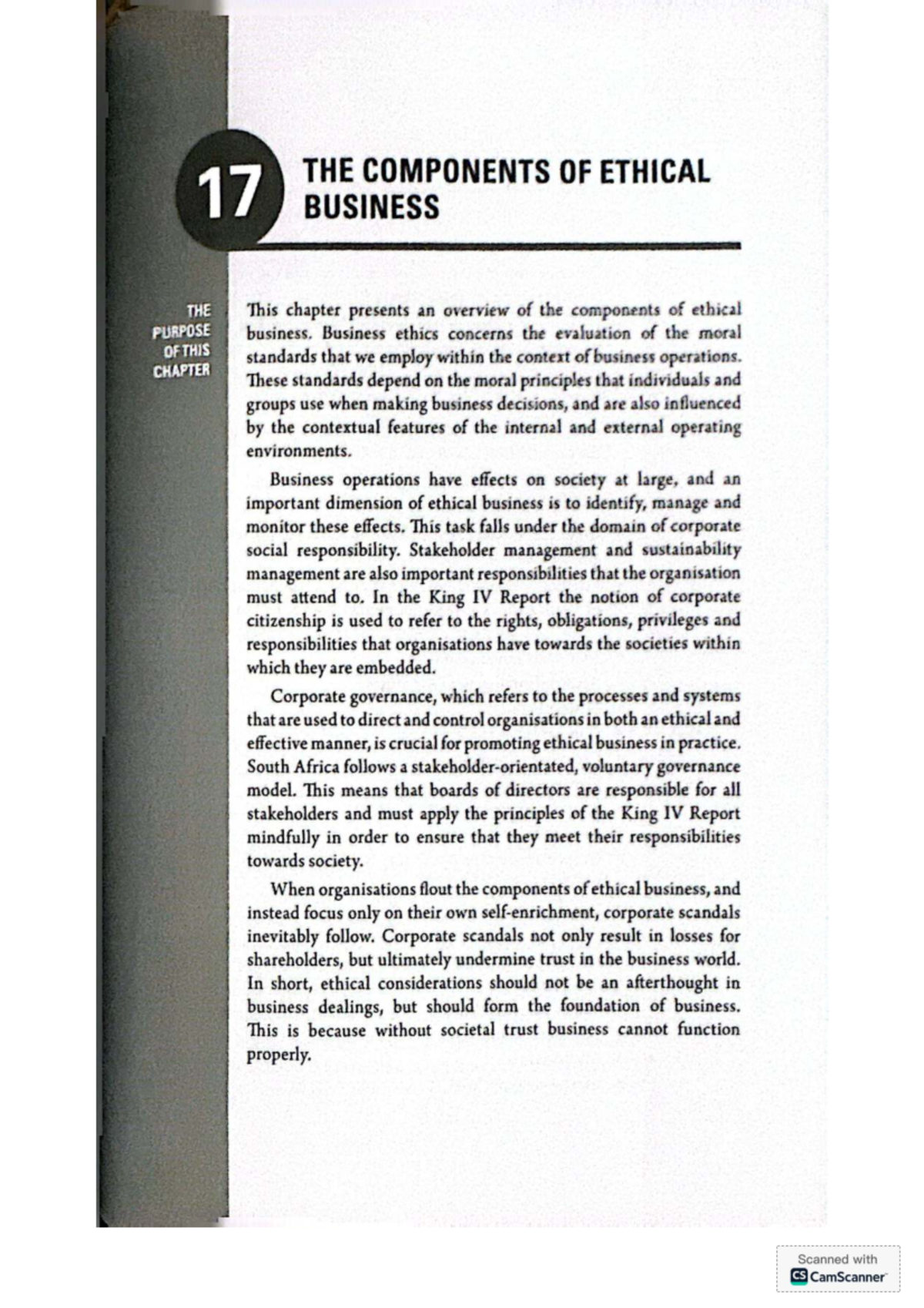 BMA 17: Understanding the Components of Ethical Business Practices ...