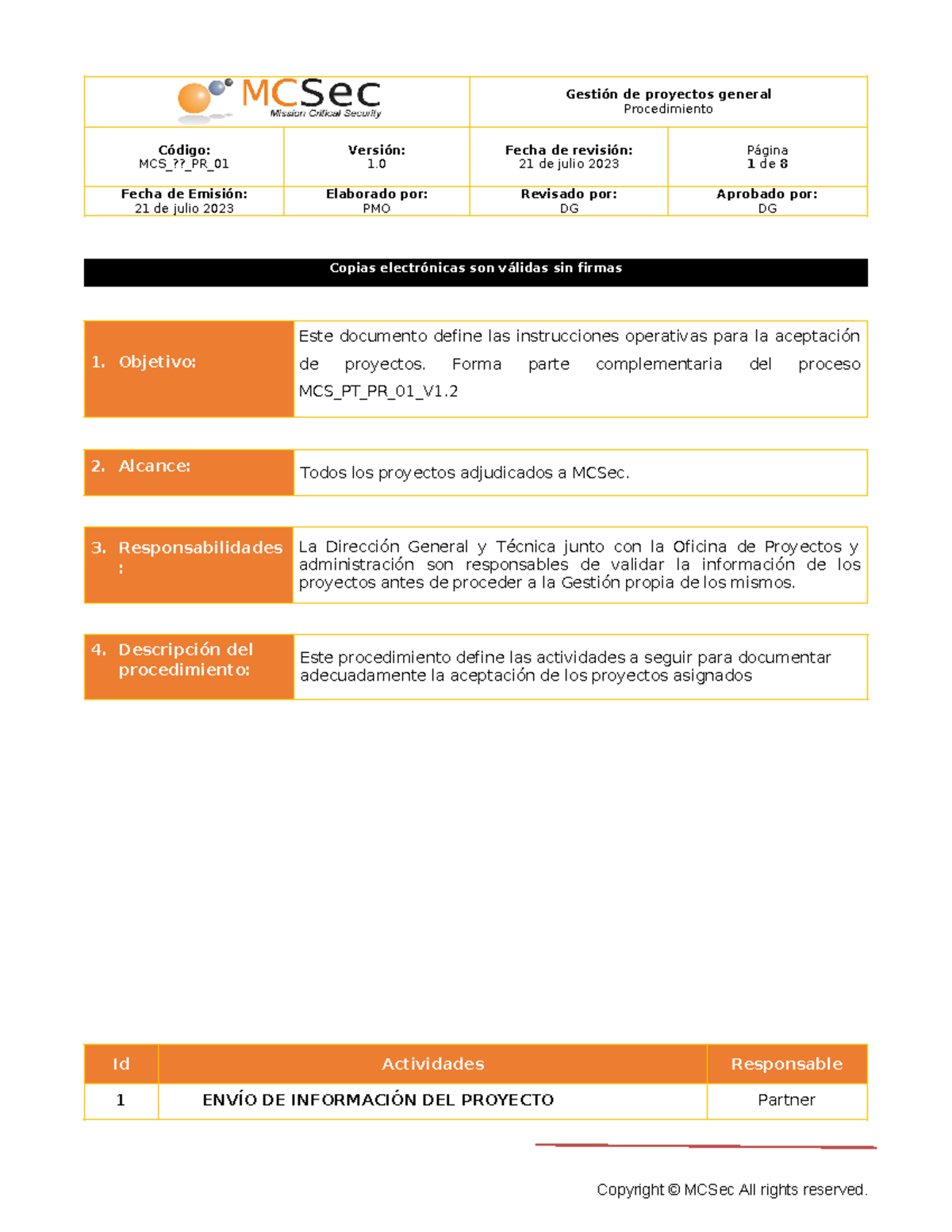 Copia de MCS AP PR 01 V1 - Procedimiento Código: MCS_??PR Versión: 1 ...