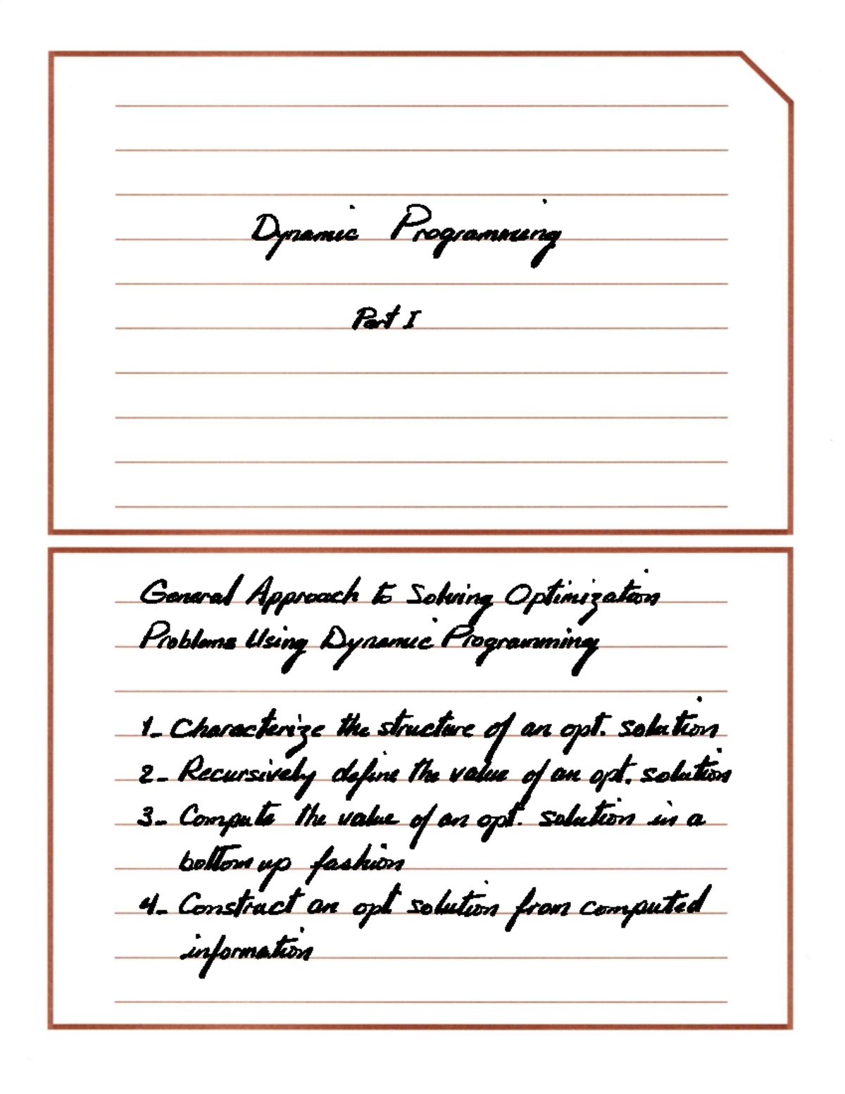 Lecture 7 - Dynamic Programming Part 1 Notes for Optimization ...