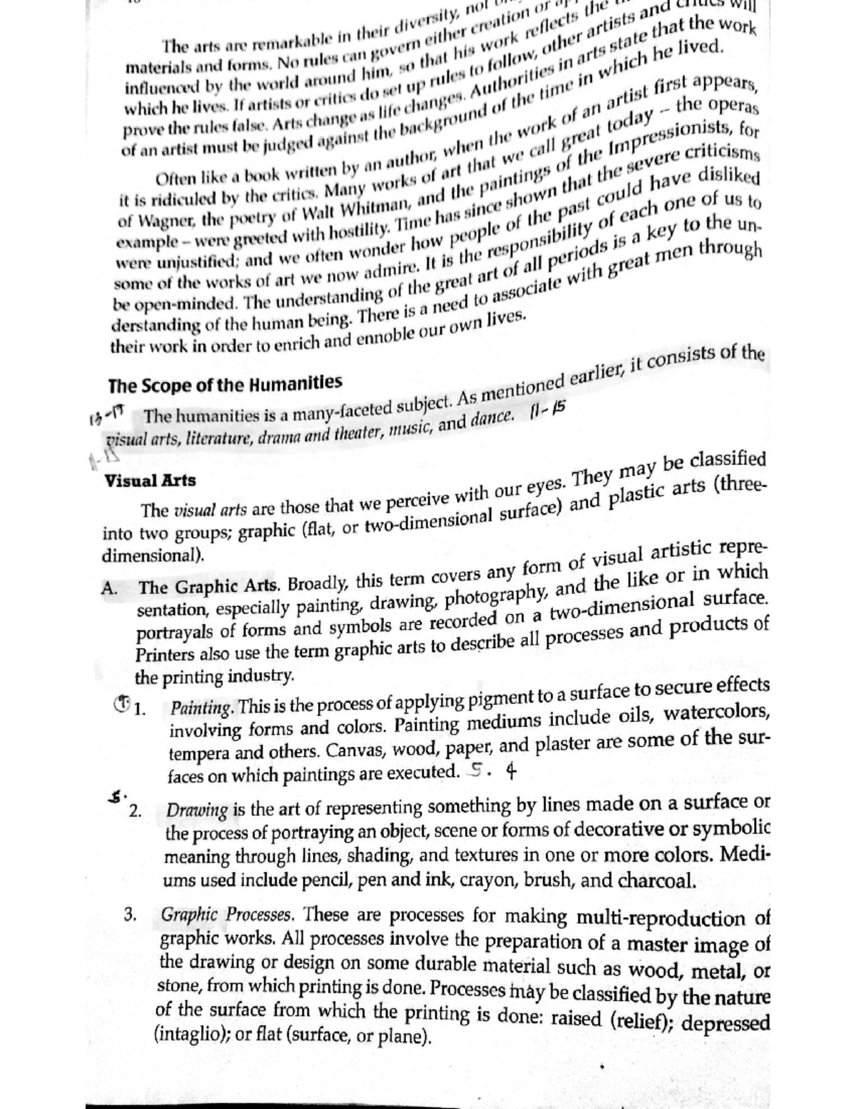 ARTS AND Humanities Module 2: Overview of Visual and Performing Arts ...