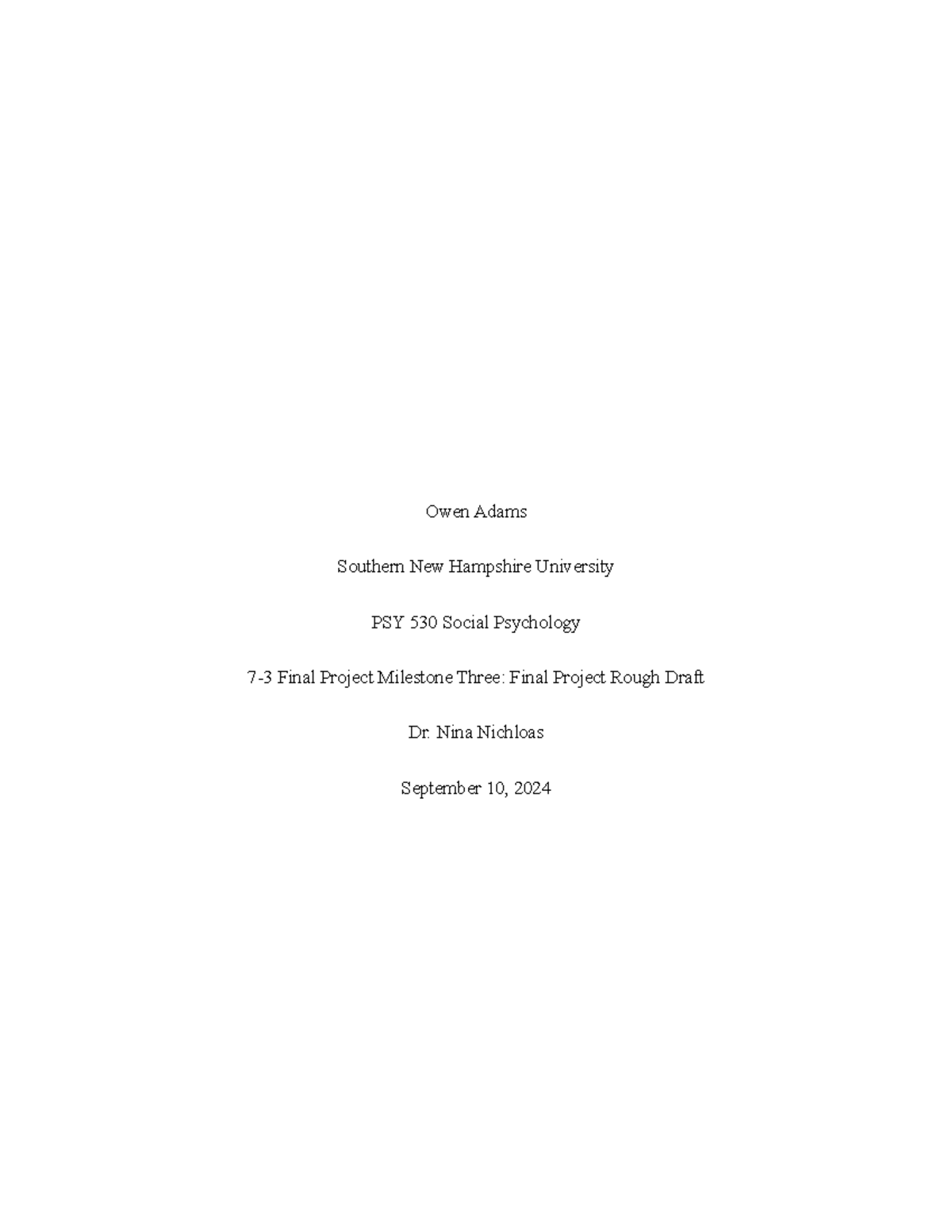PSY 530 Final Project Rough Draft: Analyzing the Bystander Effect - Studocu