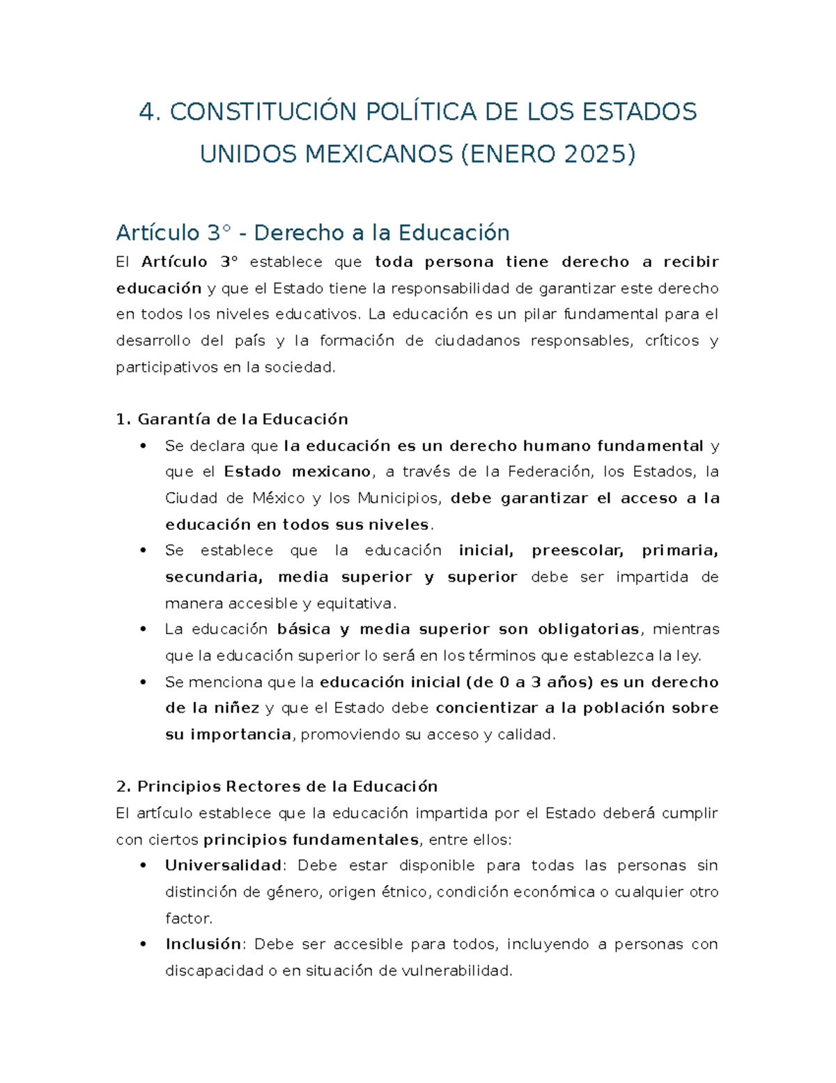 04. Constitución Política DE LOS Estados Unidos Mexicanos - 4 ...