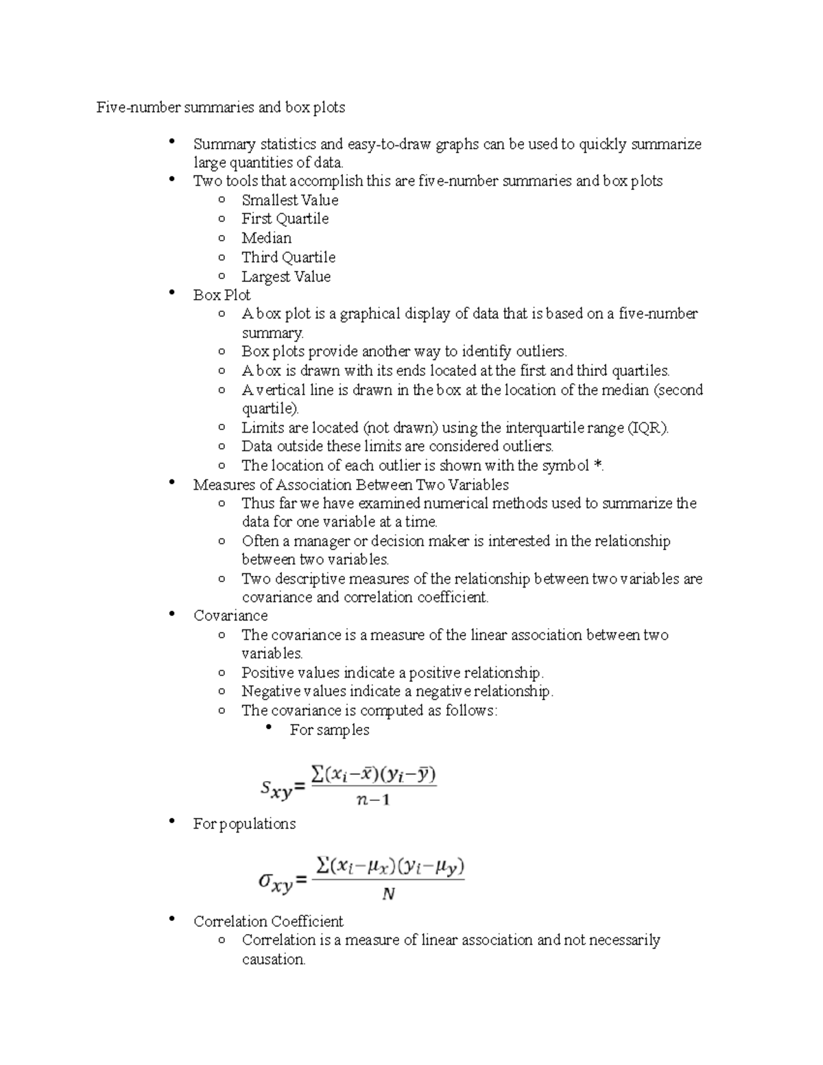 Five-number summaries and box plots - Two tools that accomplish this ...