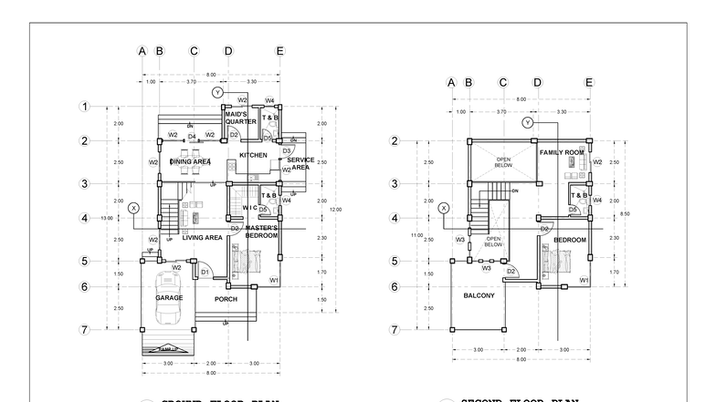 AR 383 - Proposed Two Storey Residential Building Plans - Studocu