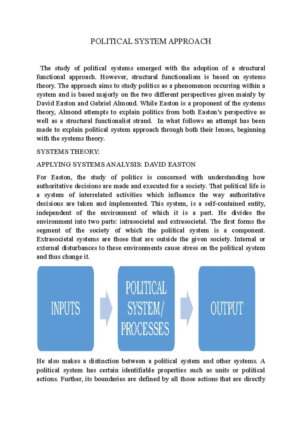 Traditional and neo-institutionalism - POLITICAL SCIENCE AND THE THREE ...