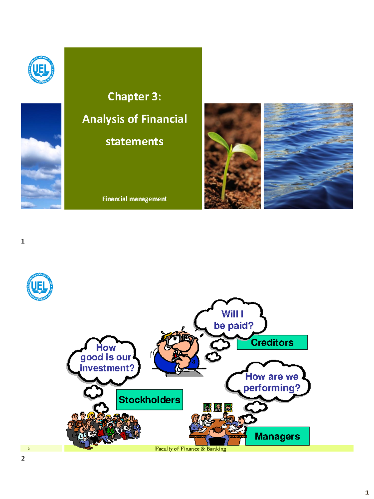 Chapter 3 - Slide TCDN - Chapter 3: Analysis of Financial statements ...