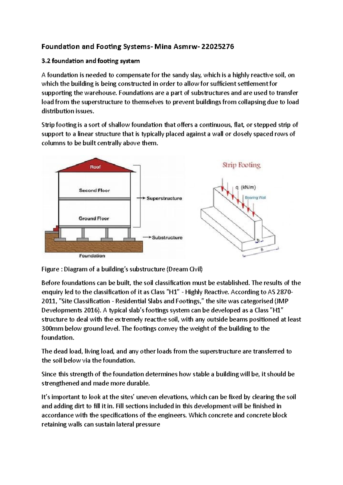 Foundation Specifications For Building