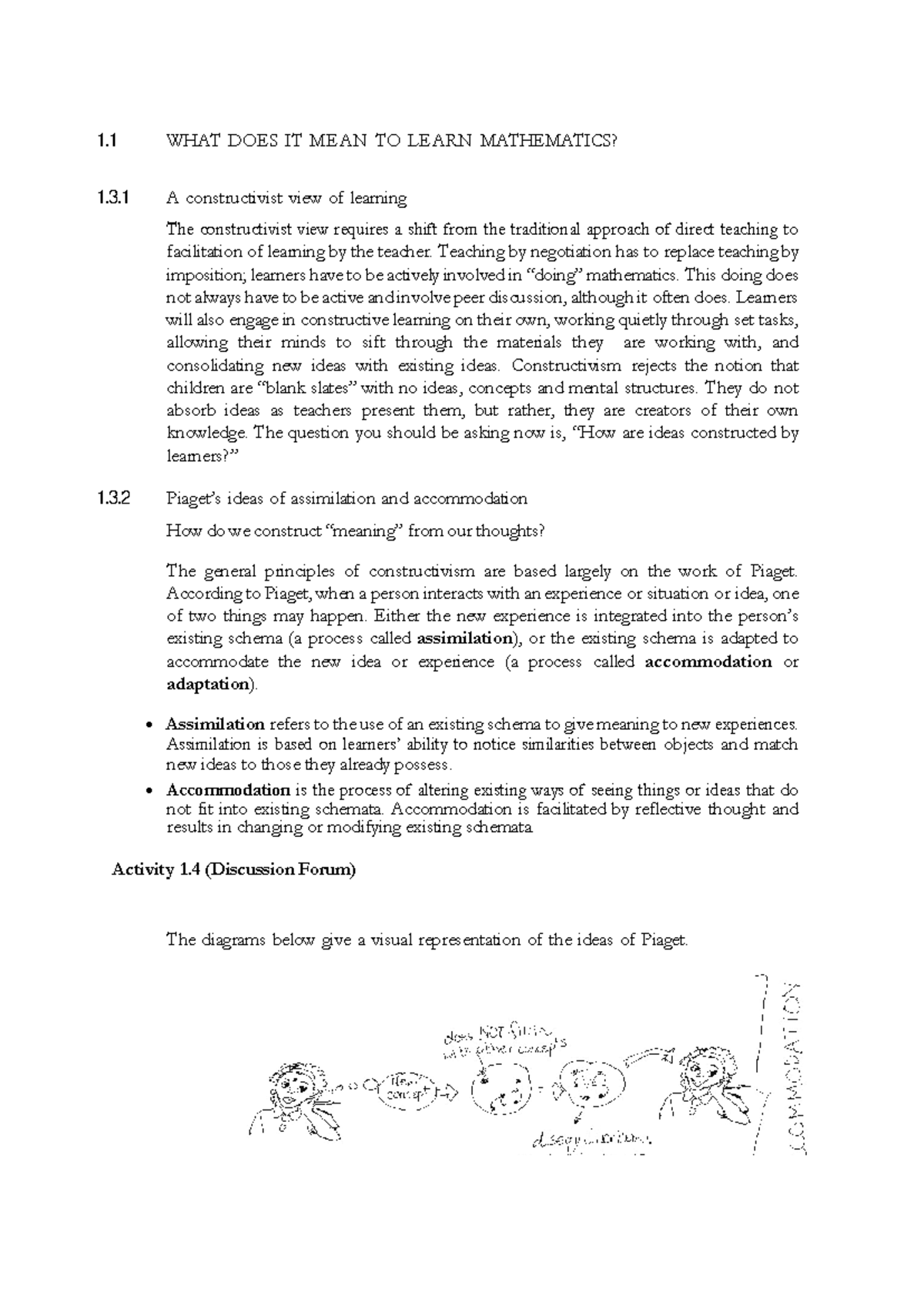 1.3WHAT DOES IT MEAN TO Learn Mathematics - 1 WHAT DOES IT MEAN TO ...
