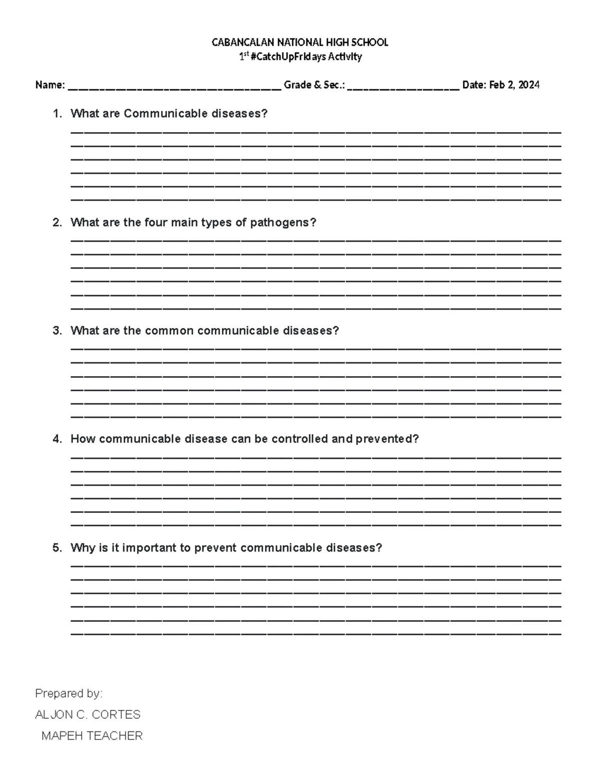 MTB GRADE ONE - Fourth Grading Periodical Test Questions and Answers ...