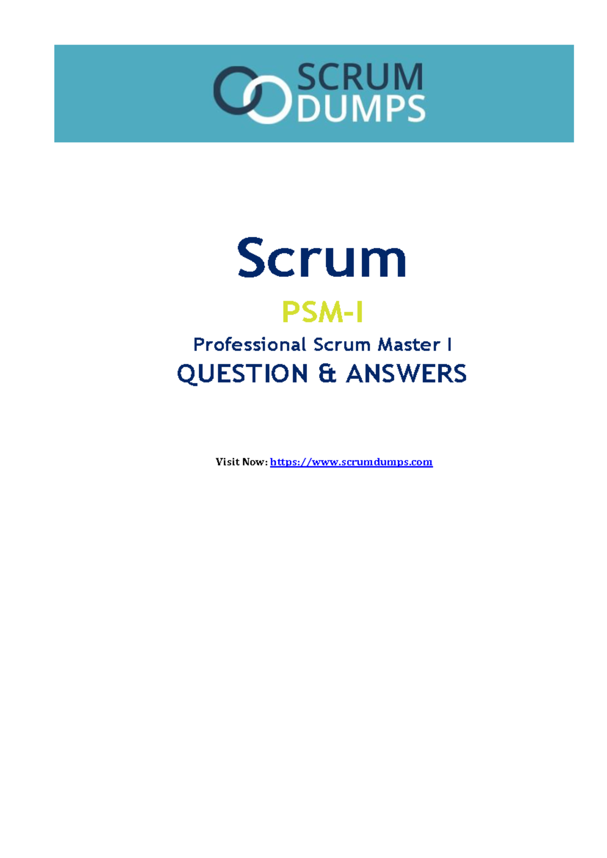 PSM-I - Professional Scrum Master I Exam Question Answers - Studocu
