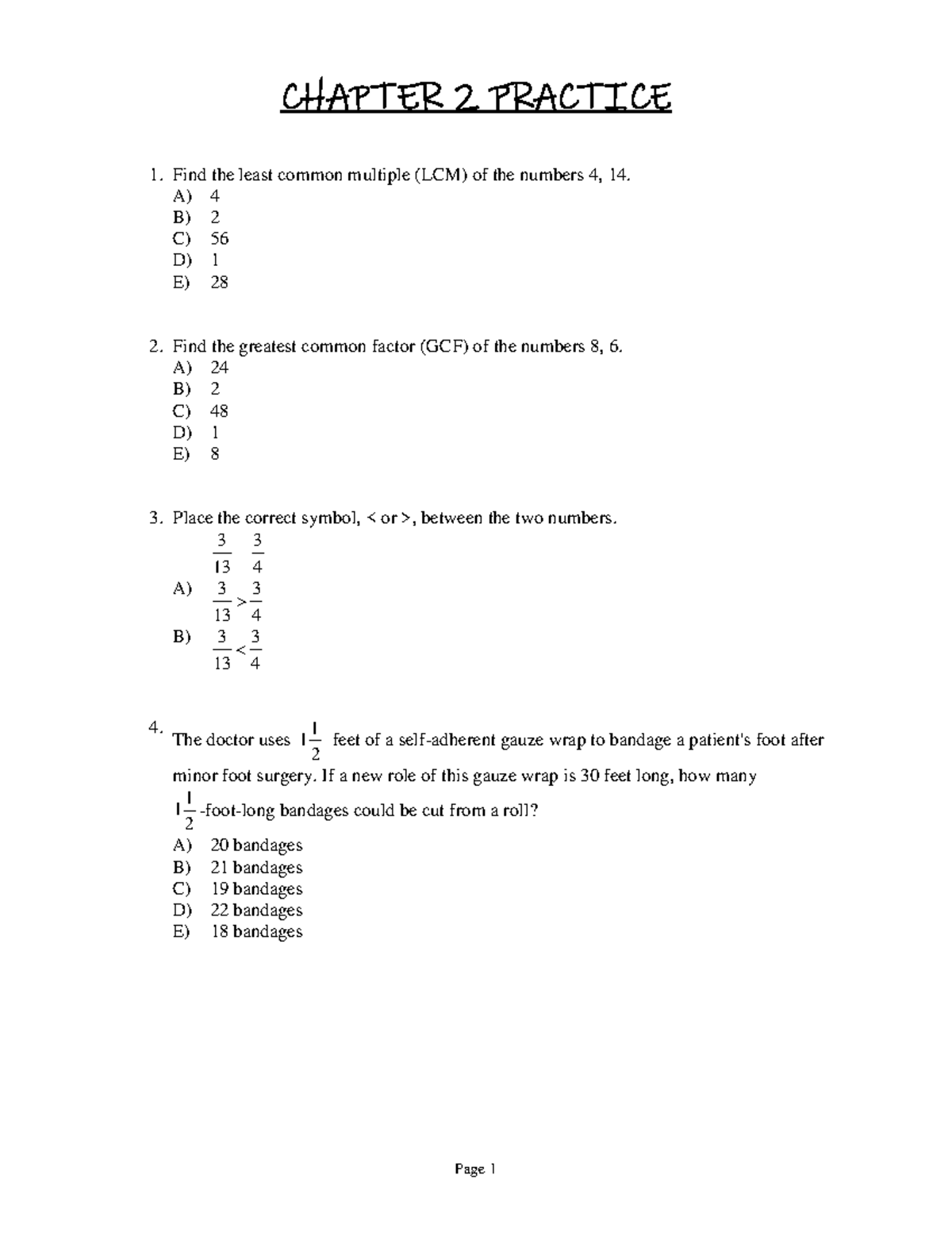 Chapter 2 Practice Tests 2021: Guided Reflections and Solutions - Studocu