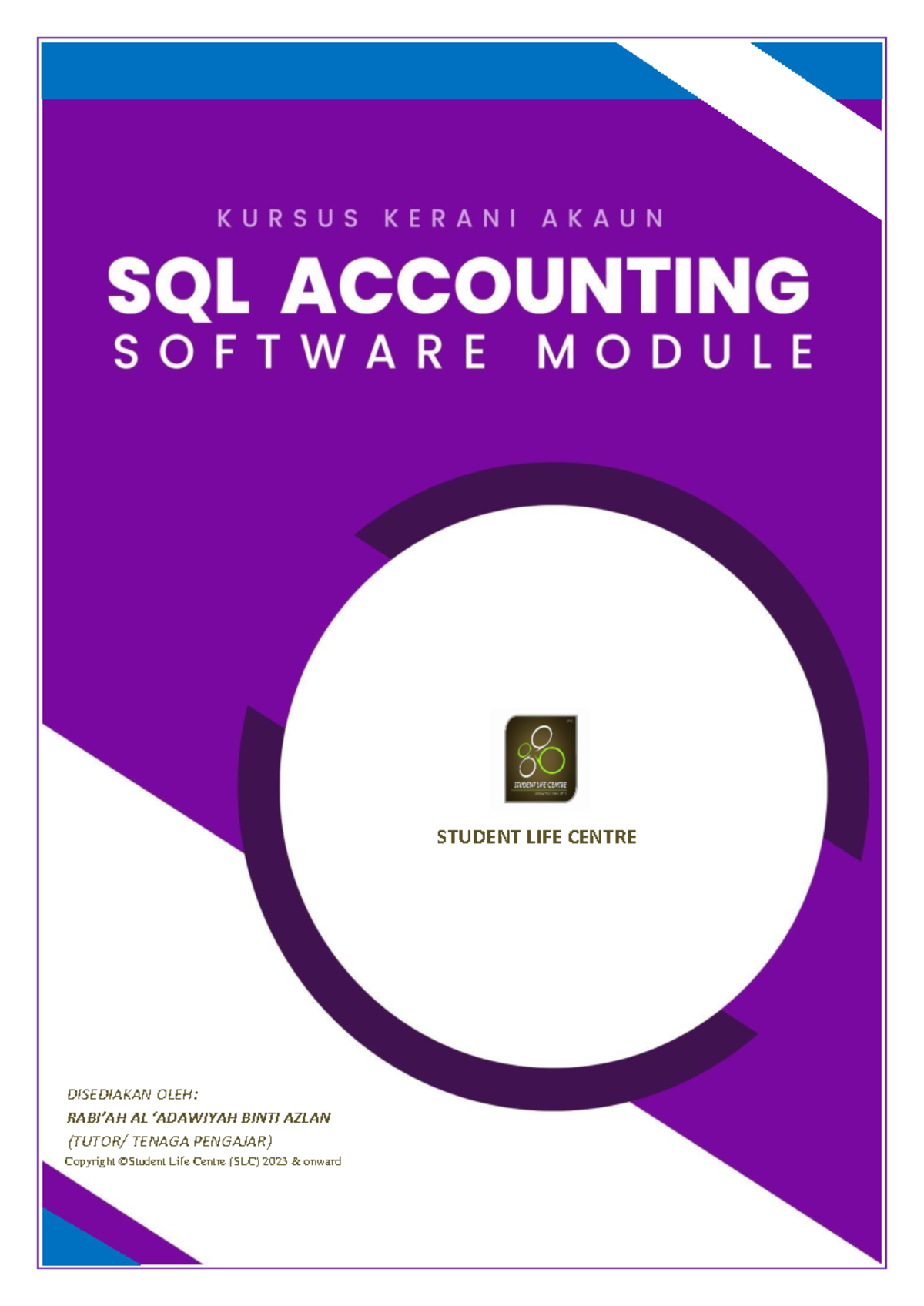 SQL Accounting Software Guide: Setup & User Maintenance - Studocu