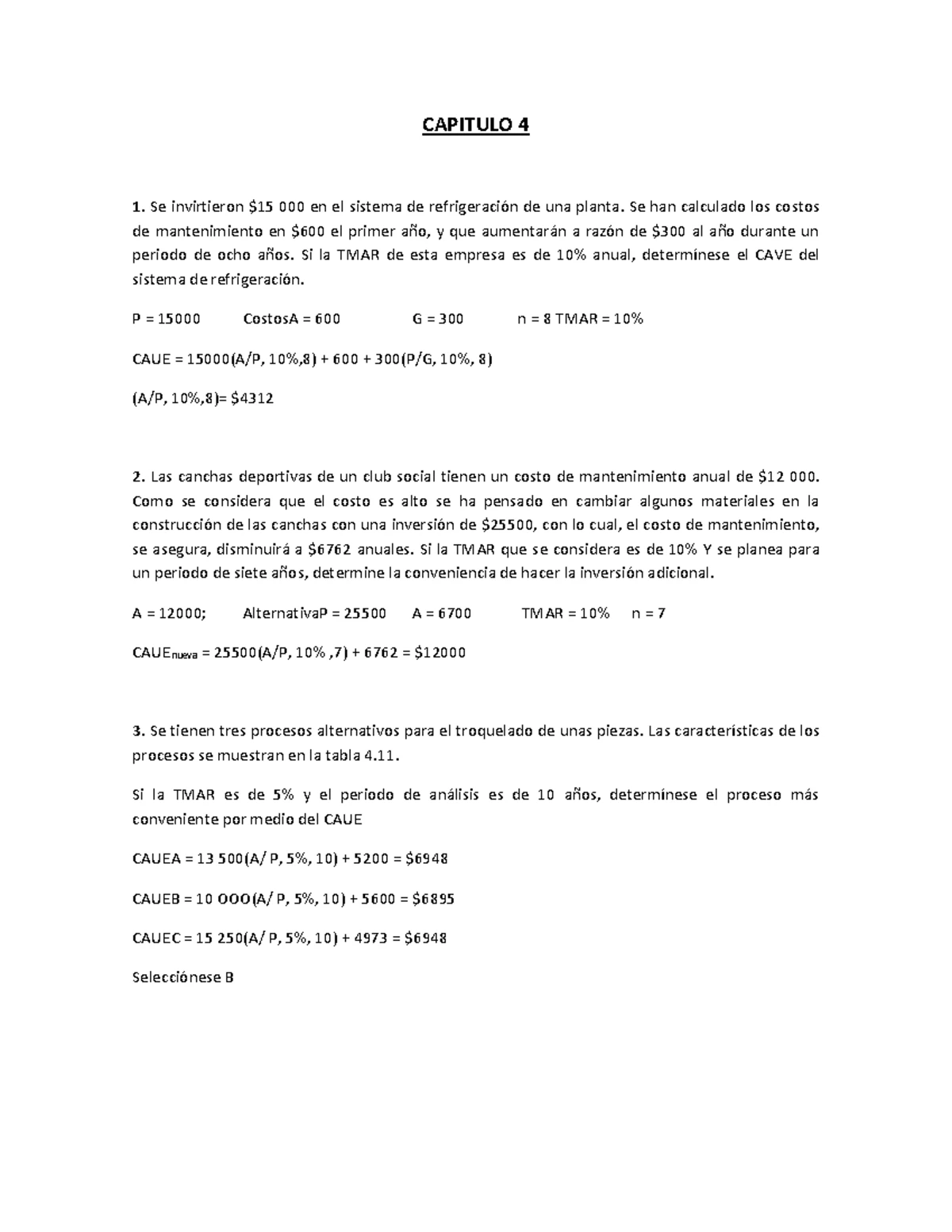 3013862 - Ejercicios - Unidad 2. TMAR, VPN Y TIR 1-Calcúlese la tasa de ...