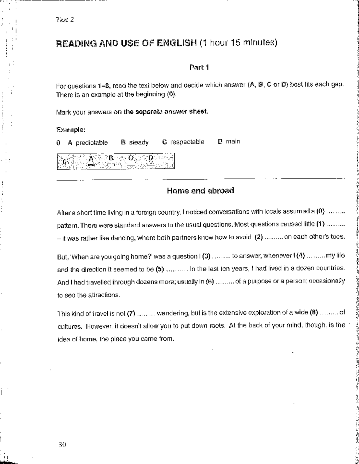 Reading Test 2 Homework: English Comprehension and Analysis - Studocu