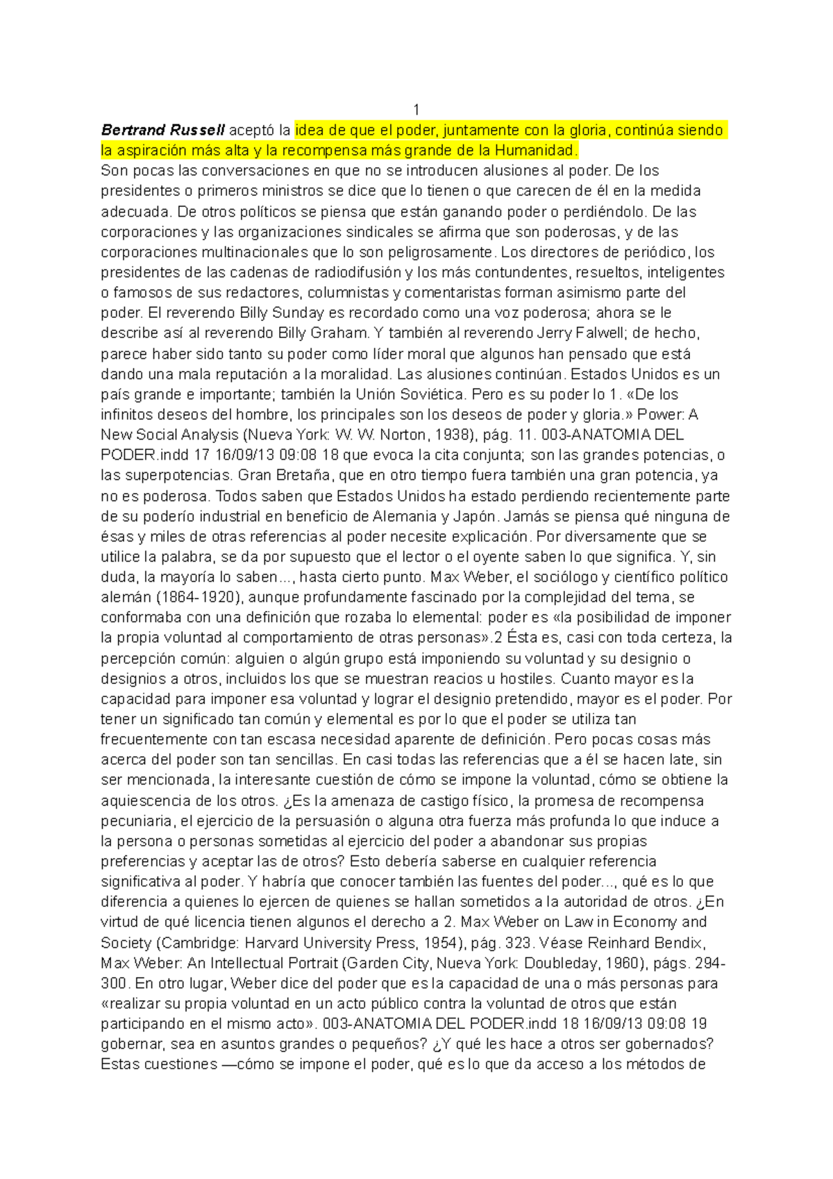 Resumen - Anatomia del poder. Galbraith - 1 Bertrand Russell aceptó la ...