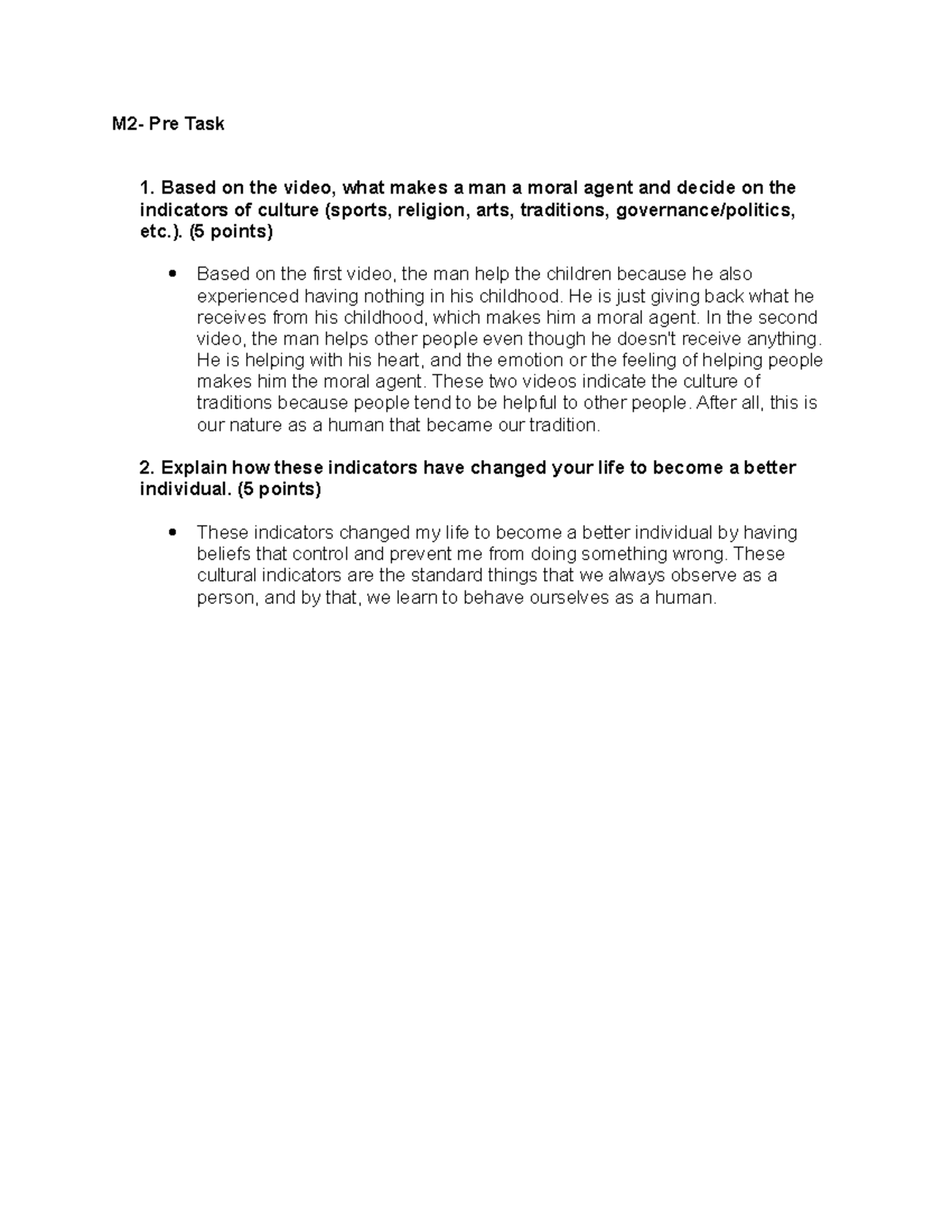 Ethics Module 2 Activities - Studocu