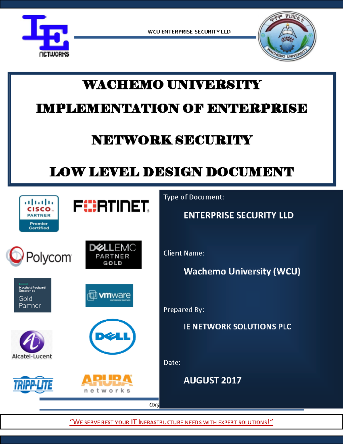 IE-WCU-UTM-LLD V1 - Low Level Design for Network Security ...