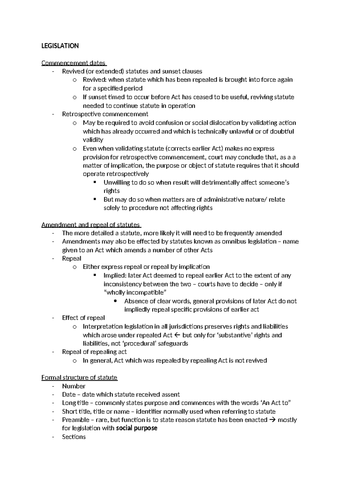 Statutory Interpretation: Key Principles and Legislative Framework ...