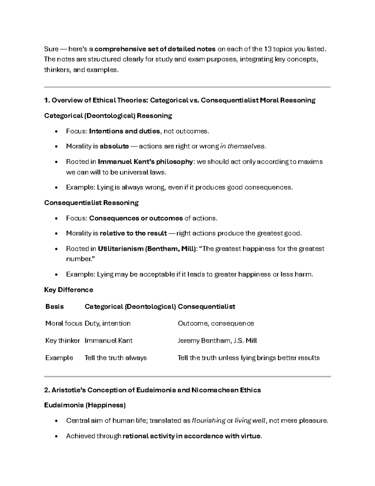 VAC Ethics and Culture: Comprehensive Study Notes on Key Concepts - Studocu