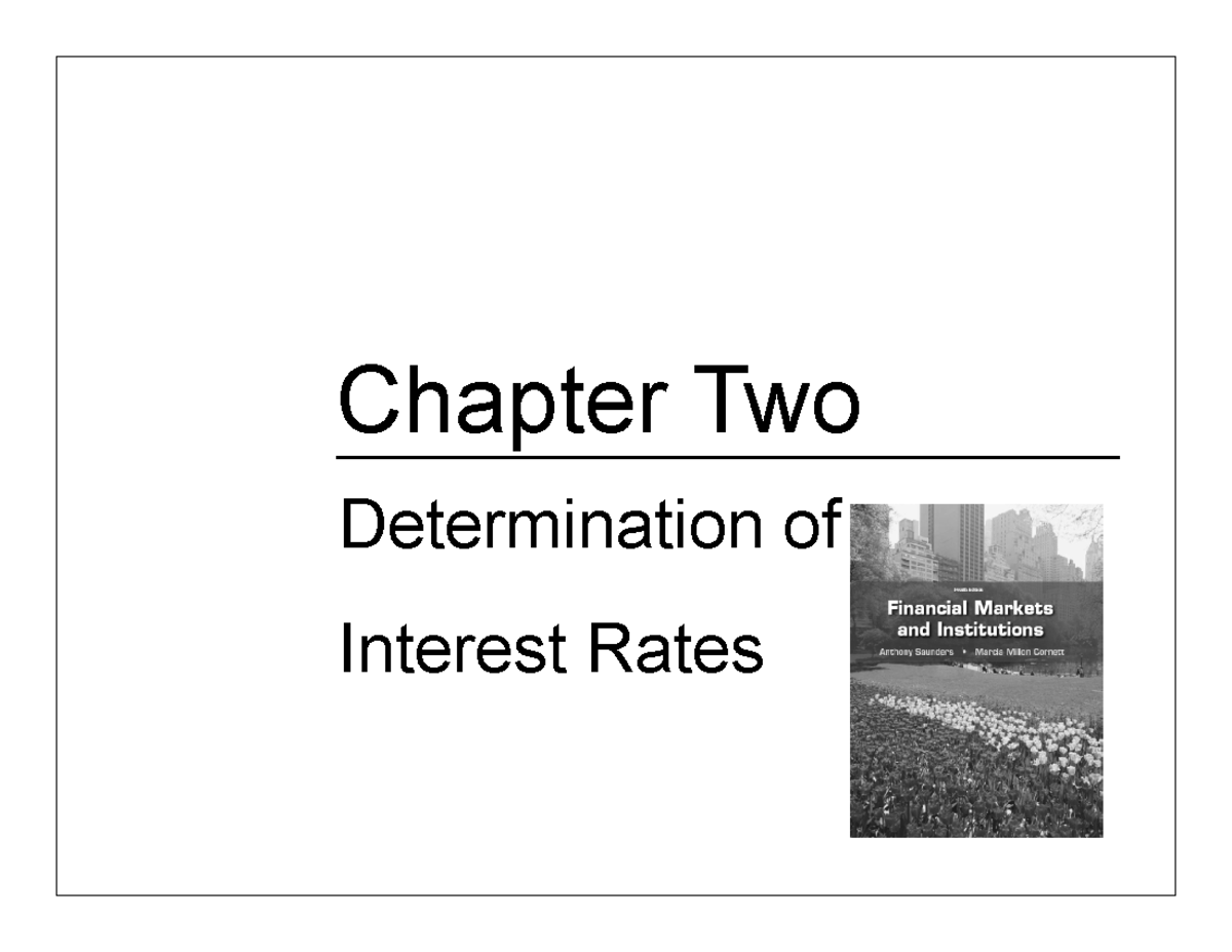Chapter 2: Interest Rates & Time Value of Money (FIN 202) - Studocu
