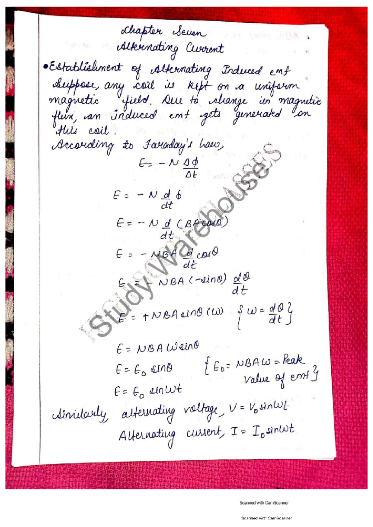 Alternating Current (AC) Concepts and Induced emf - Class 12 Notes ...