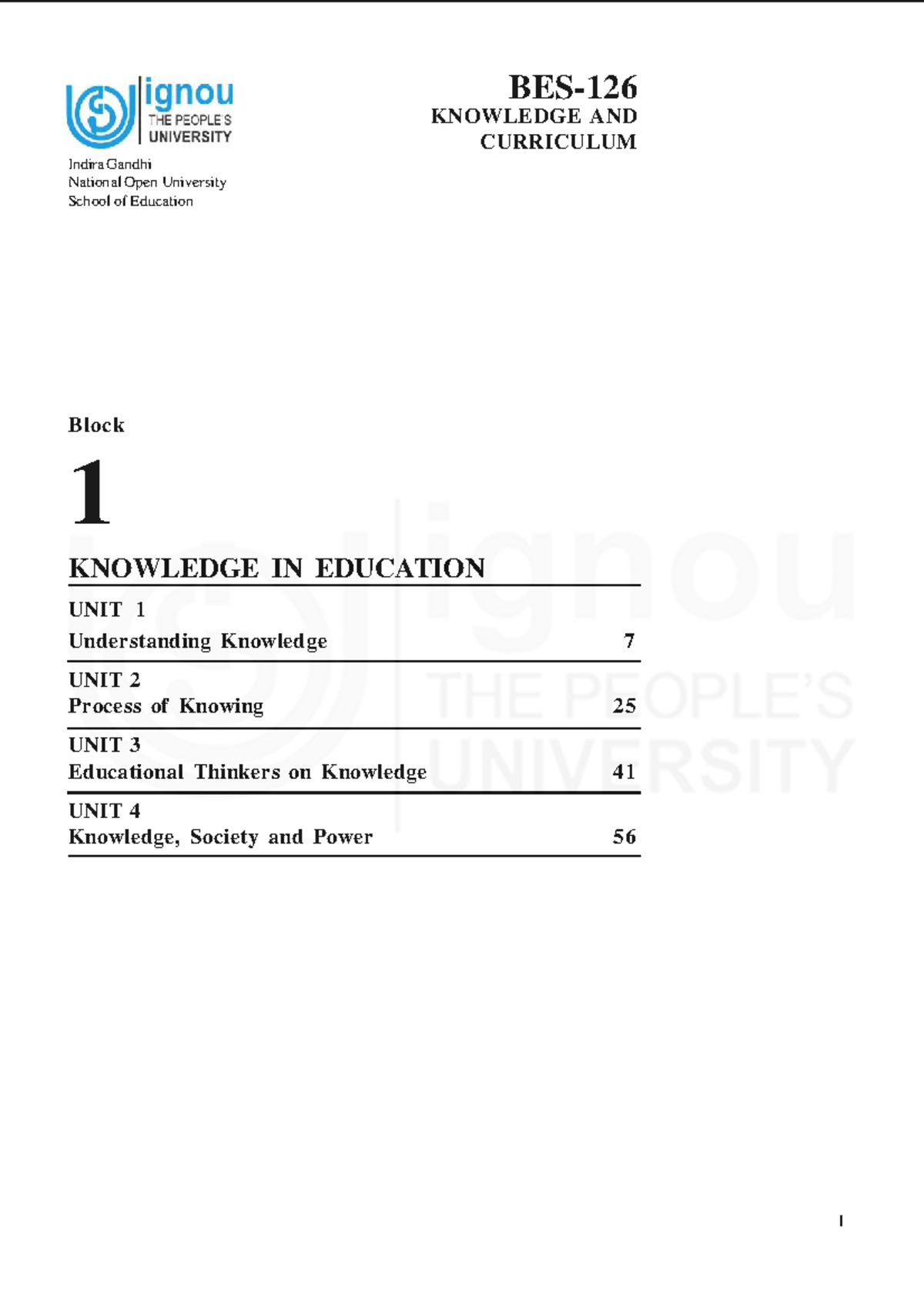 BES-126B1E - Understanding Knowledge in Education: A Comprehensive ...