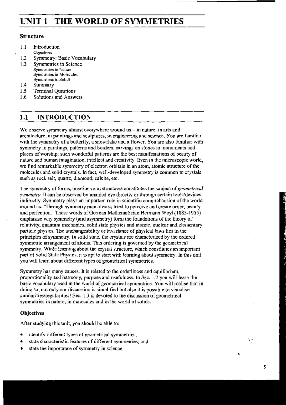 Unit 1 solid state physics lecture notes unit 1 the world