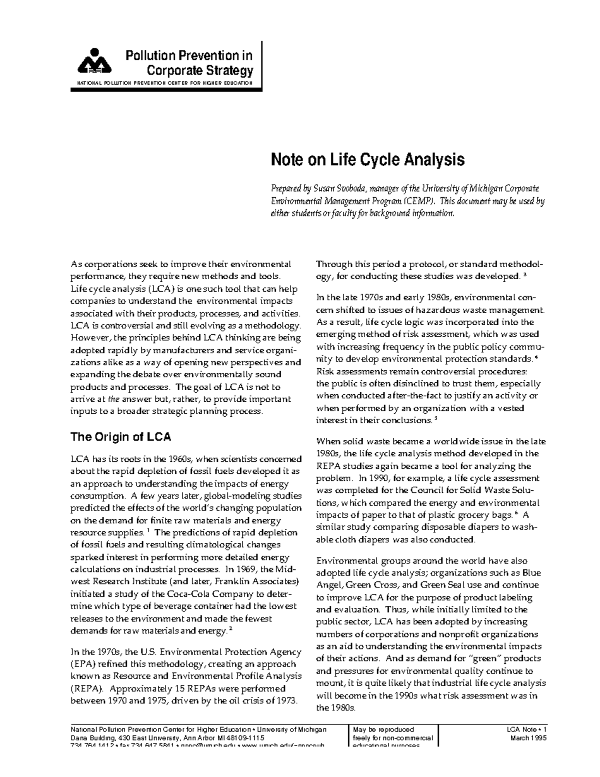 Understanding Life Cycle Assessment: A Comprehensive Guide (LCA) - Studocu