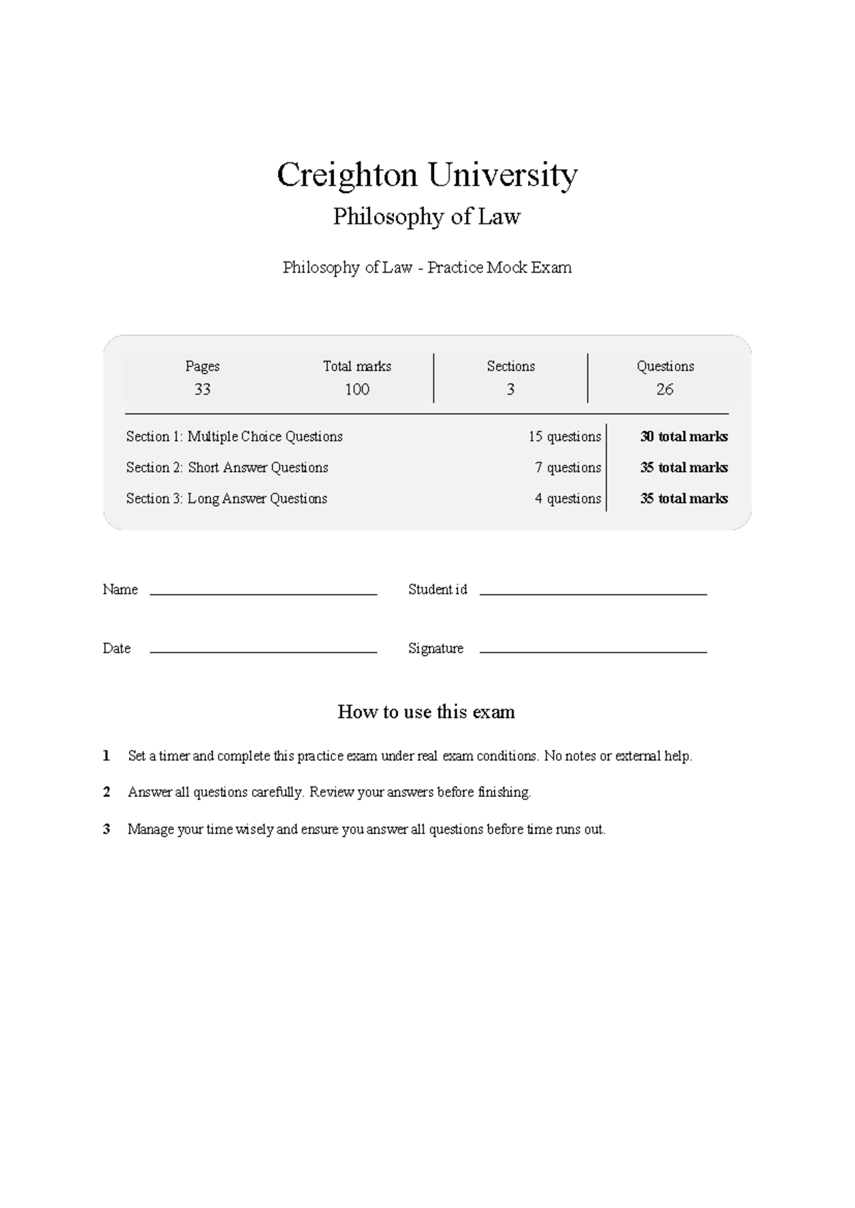PLS 390 Philosophy of Law Mock Exam Practice 2026 - Studocu