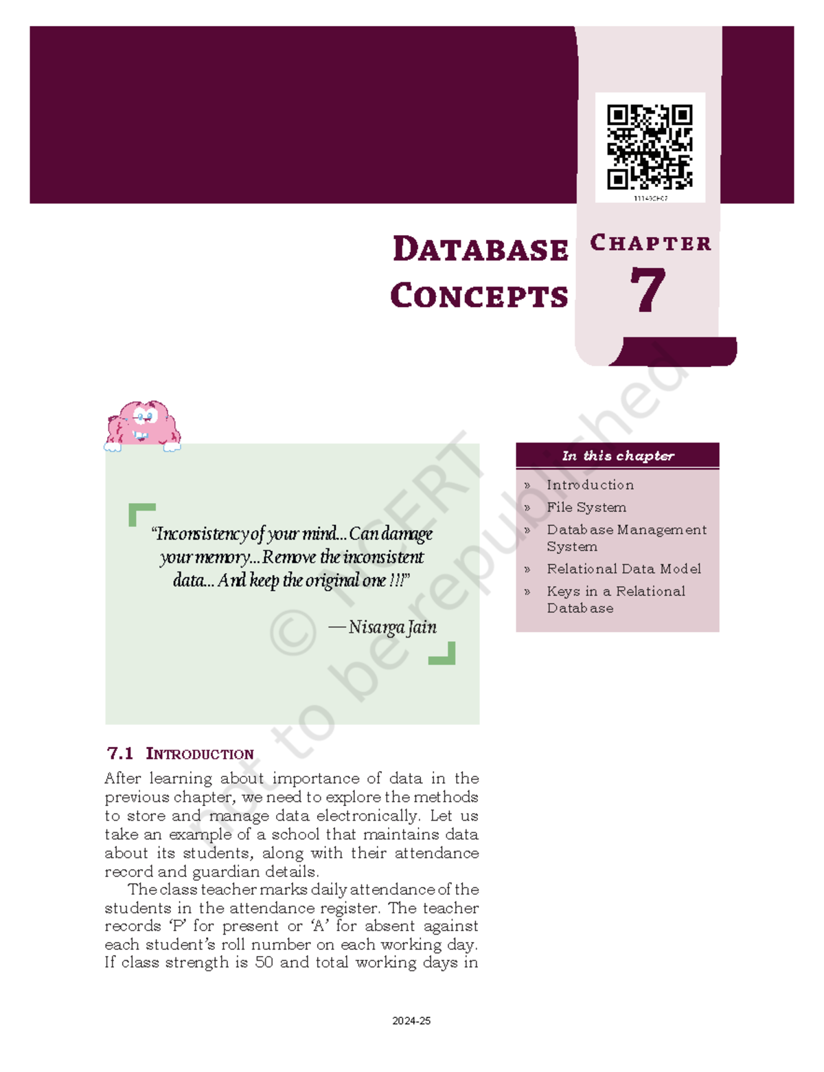 Dbms tb - .... - 7 IntroductIon After learning about importance of data ...