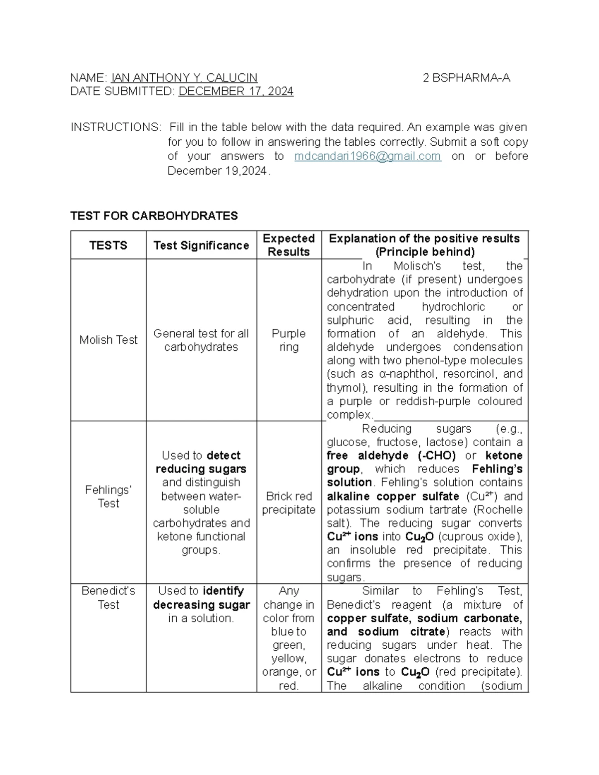 Biochem LAB Report Group 2: Water's Properties & Solubility Tests - Studocu
