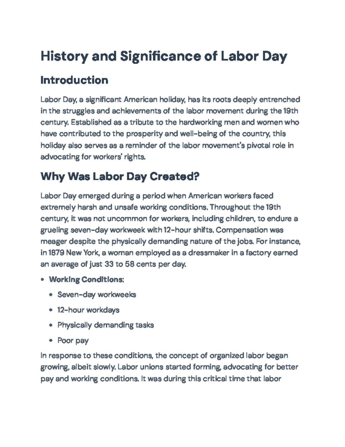 Labor Day: History, Significance, and Observance in the U.S. - History ...