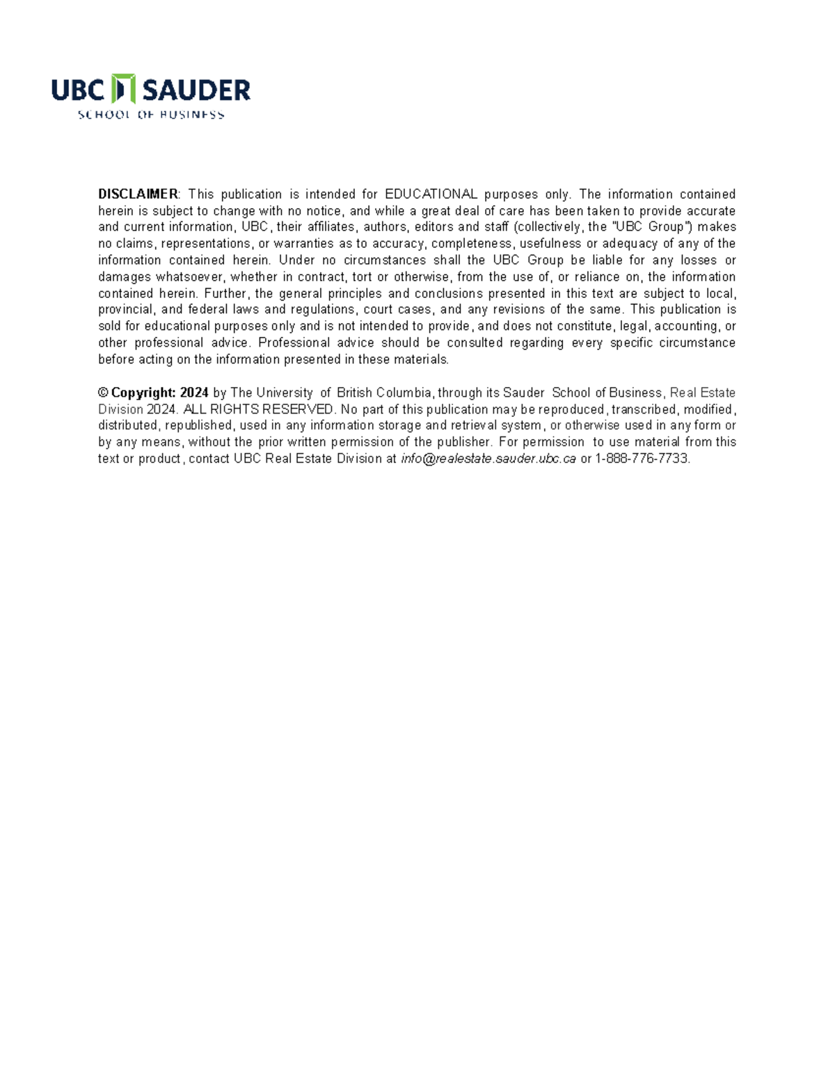 UBC BUSI 100 Guide 3: Elasticity & Its Applications (2024) - Studocu