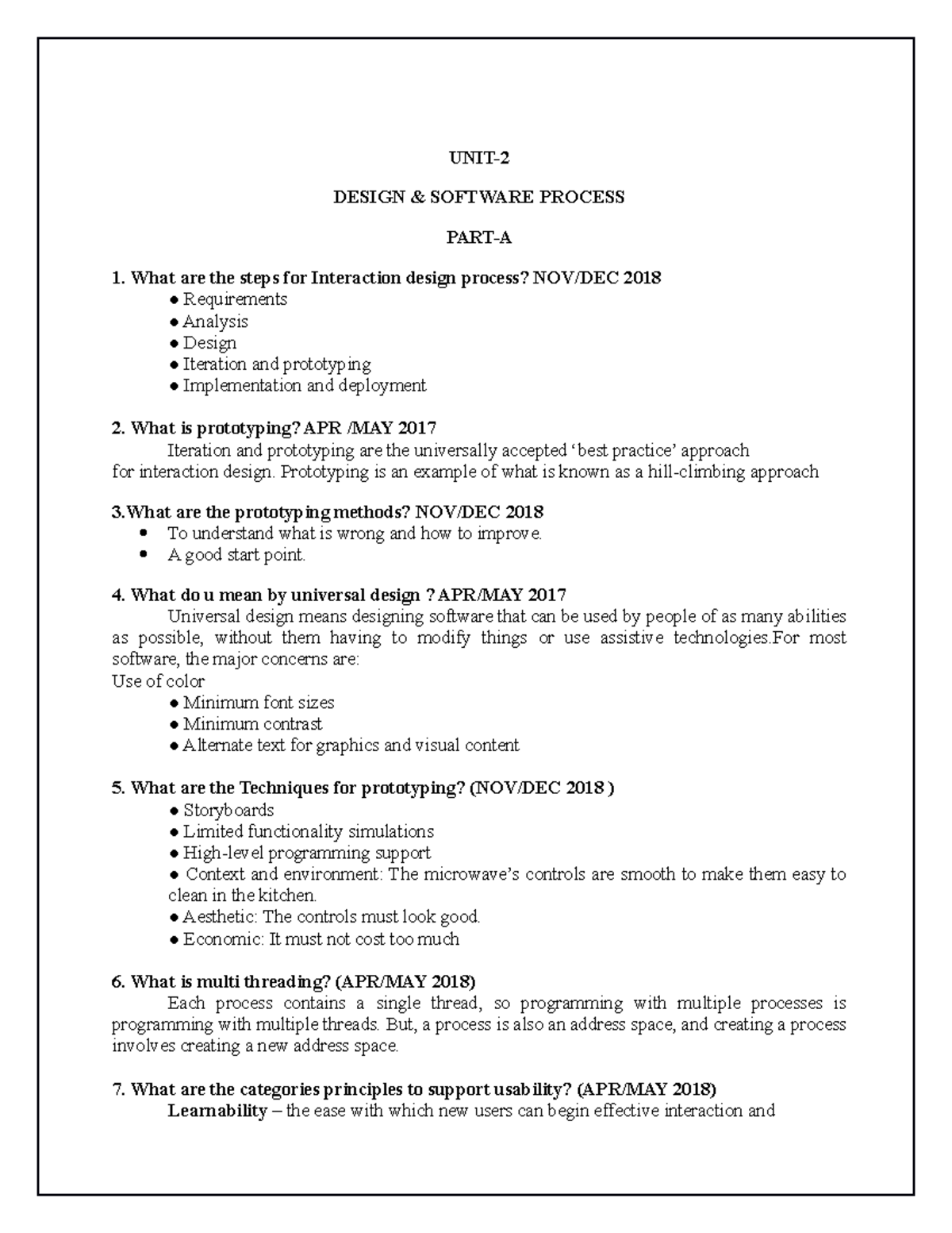 Unit-2 - IT WILL BE QUITE EASY TO GO THROUGH - UNIT- DESIGN & SOFTWARE ...
