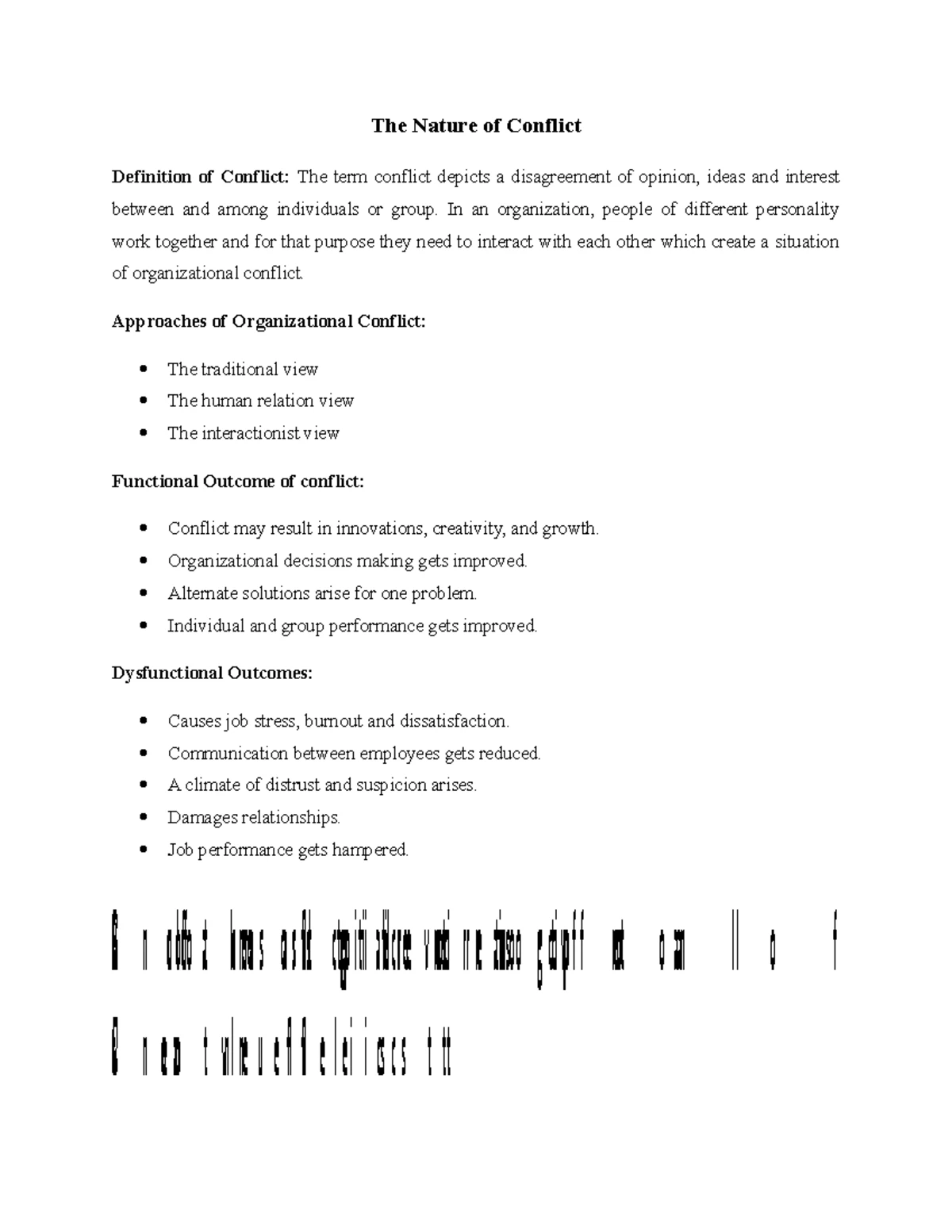 Impact of conflict management in an organization - Assignment On The ...