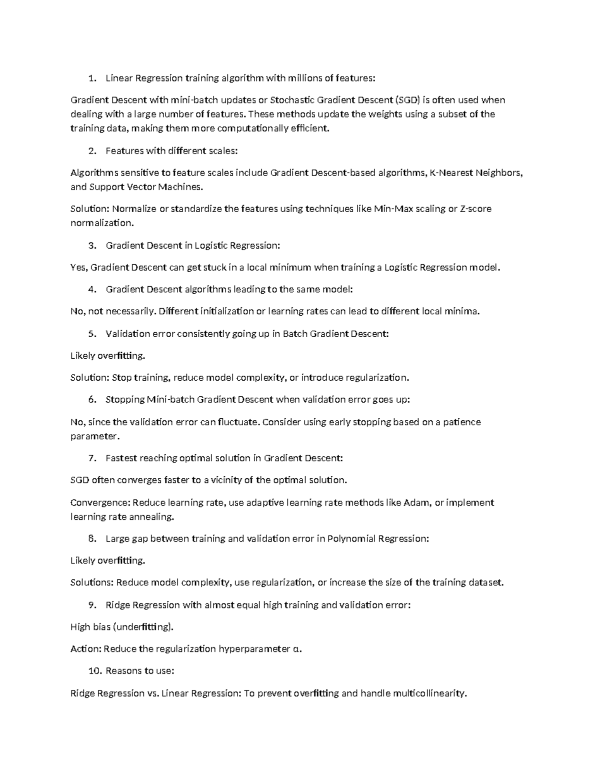Chap9 - Linear Regression training algorithm with millions of features ...