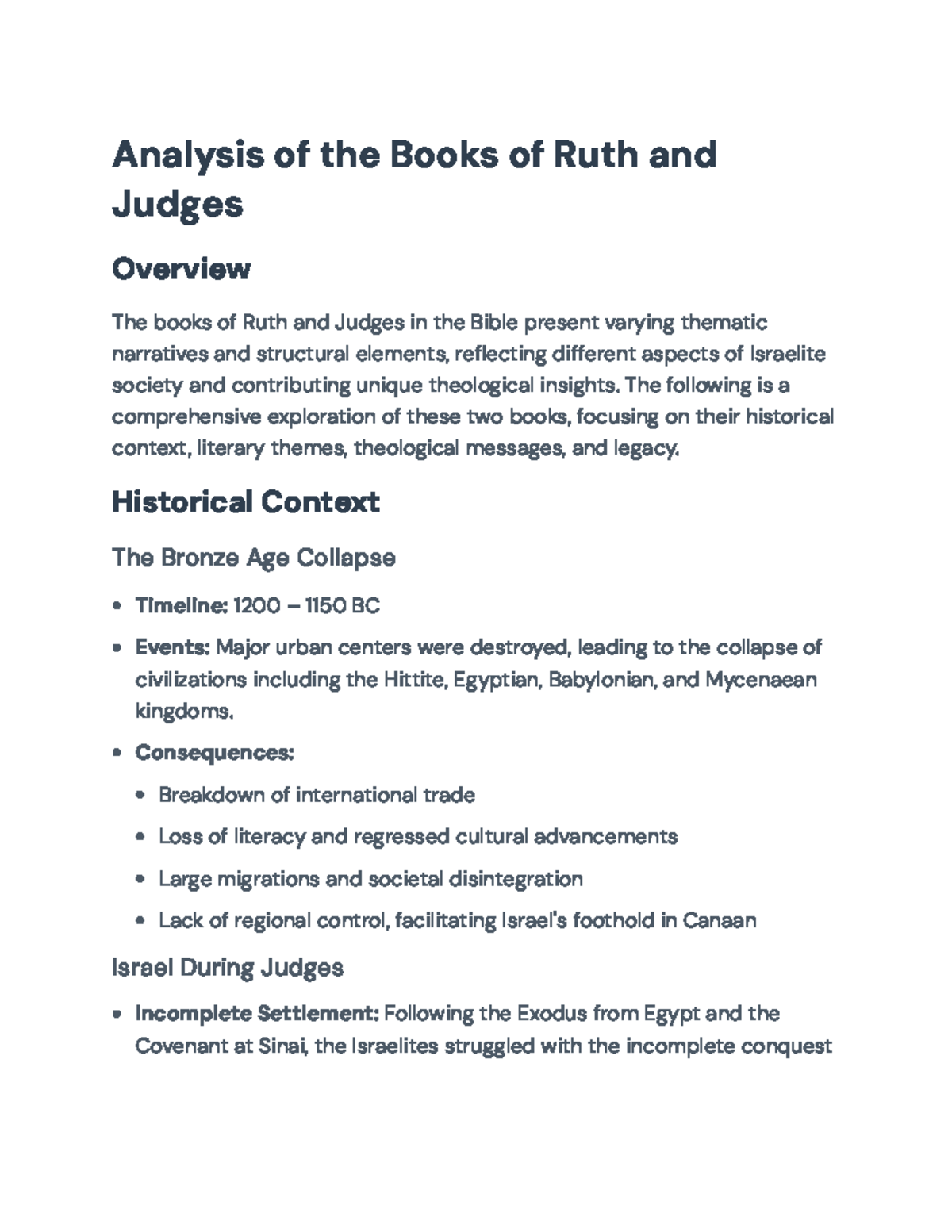Exploring the Themes of Hope and Leadership in Ruth and Judges ...