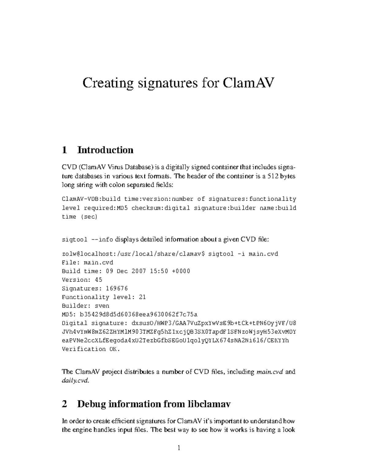 Clamav signatures - Summary Malware Analysis and Reverse Engineering ...