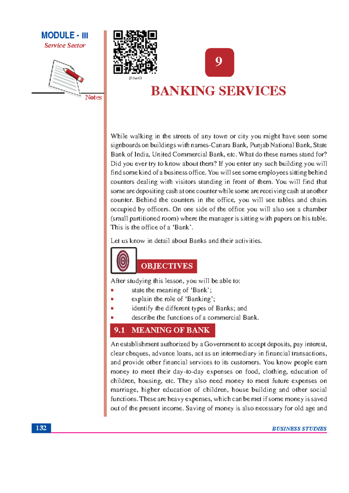 Chapter 9: Banking Services - MODULE Service Sector Notes - Studocu