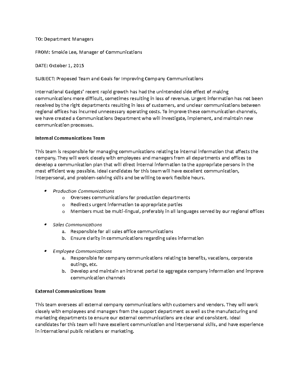 1-3 Short Paper - Enhancing Team Communication and Collaboration - Studocu