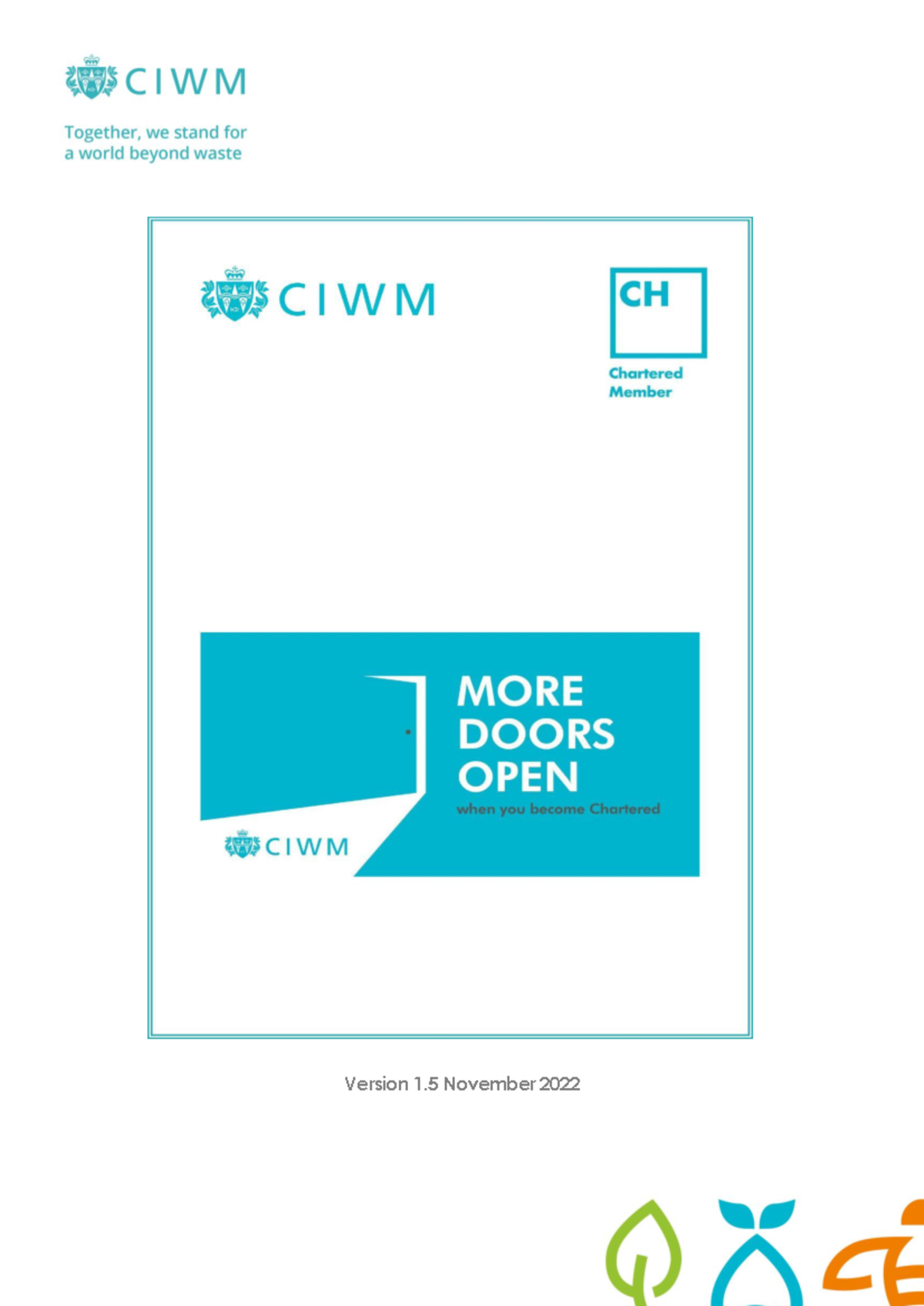 Chartered Guidance Notes Version 1.5 March 2022 - Version 1 November ...